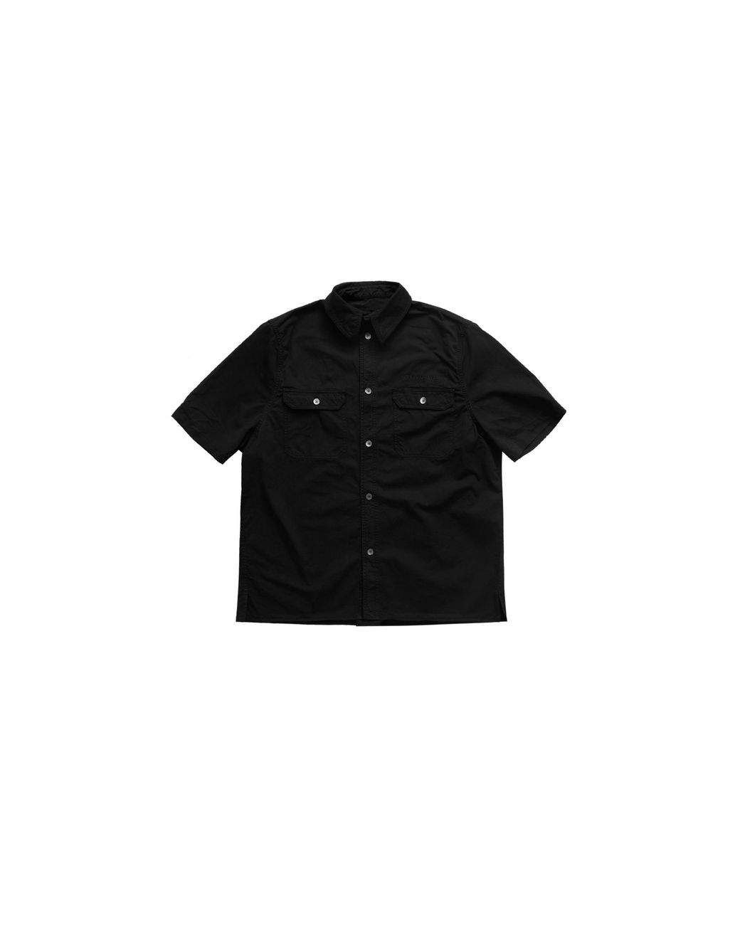 Willy Chavarria Black S/S Corcoran Work Shirt Wcsht0020001" for men
