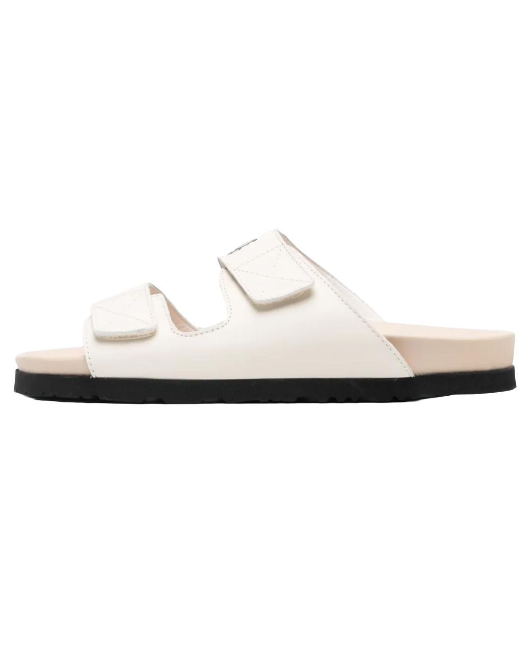 Palm Angels Black Logo Slide "Off- Pwih019S23Lea0020361"