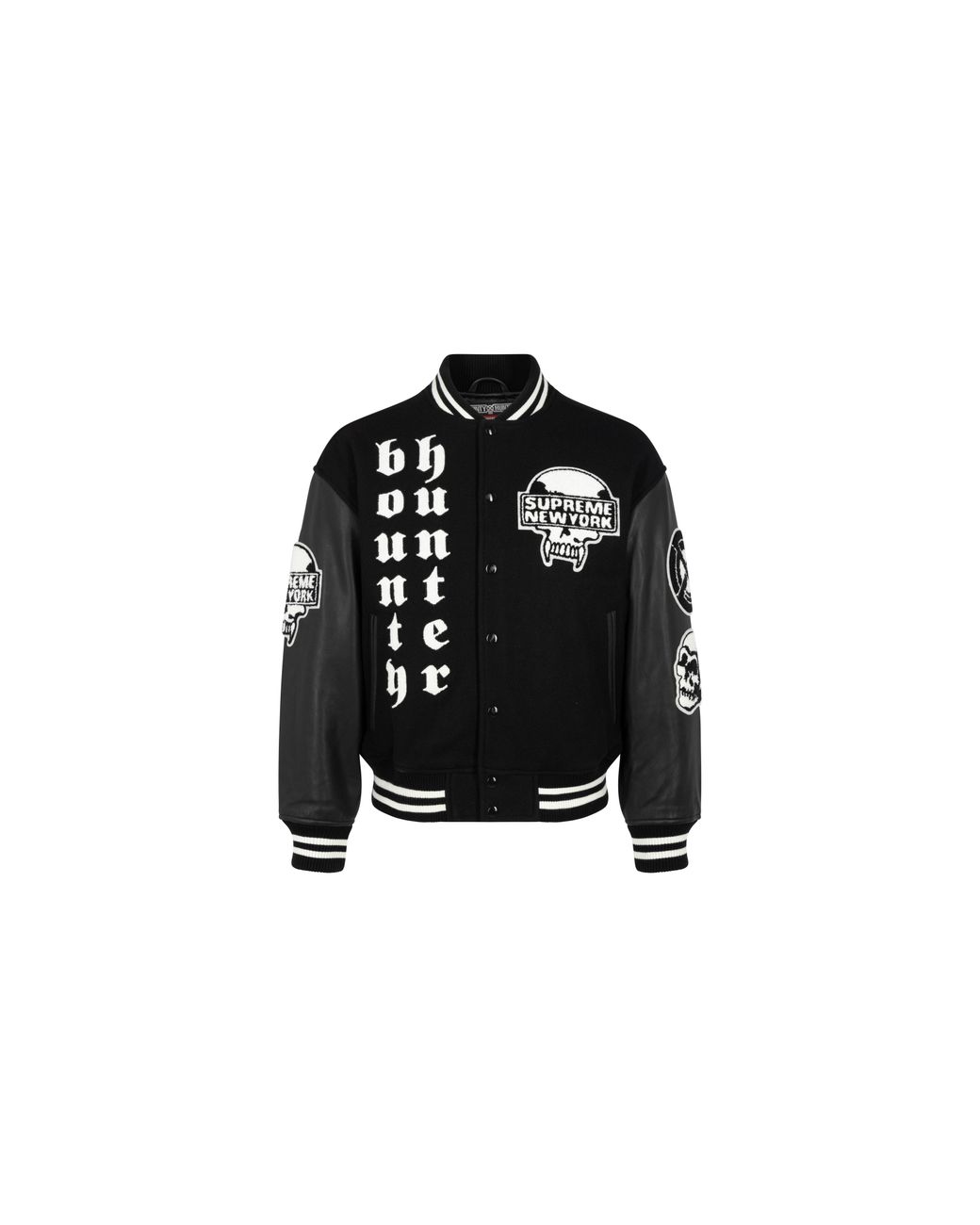 Supreme Black Bounty Hunter Varsity Jacket Su100088"