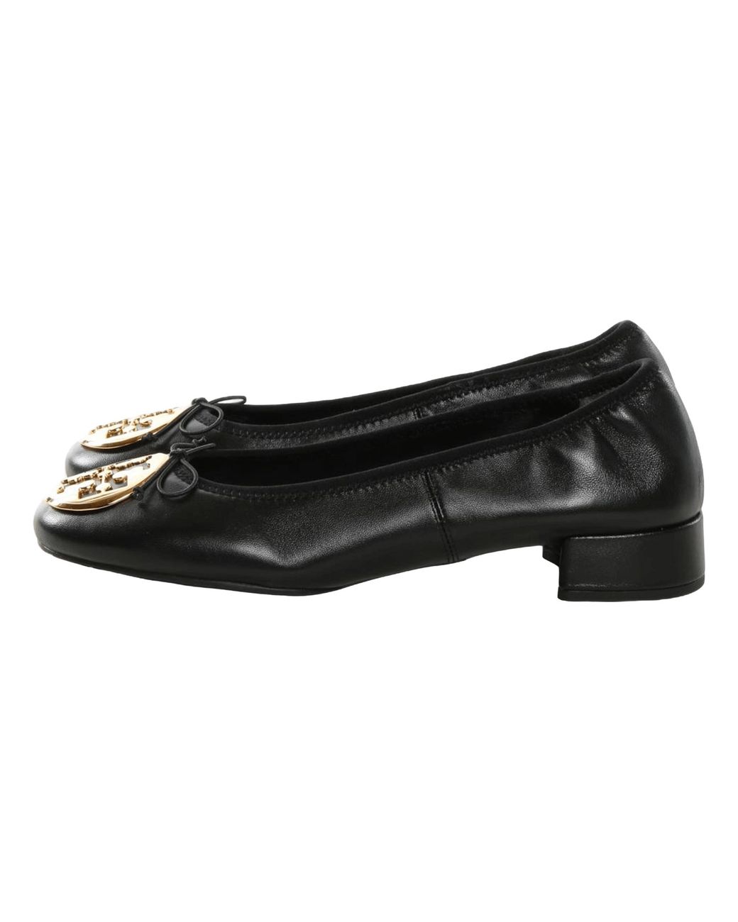 Tory Burch Black Reva Heeled Ballet "Perfect" 179311 006"