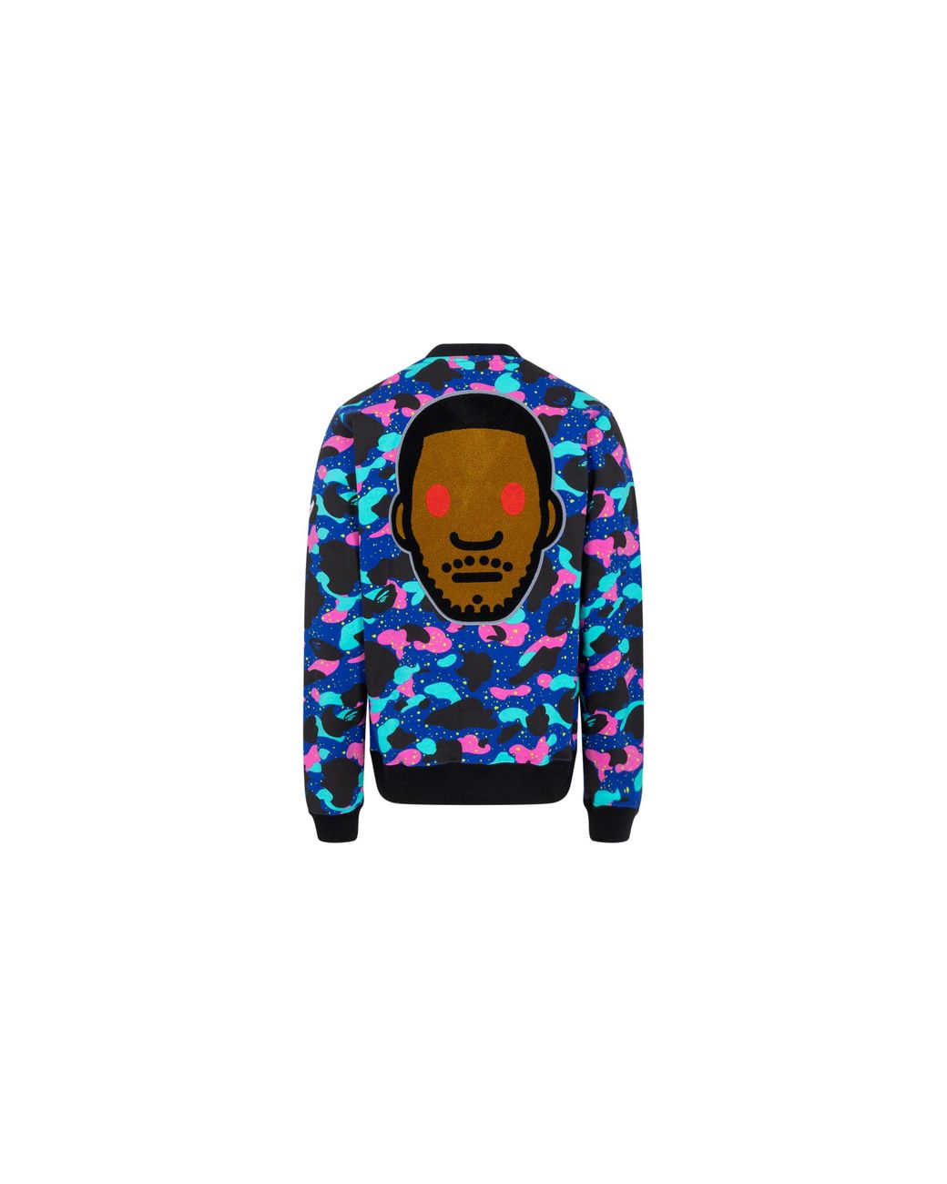 A Bathing Ape Blue Sweat Cardigan X Kid Cudi" 83122113" for men