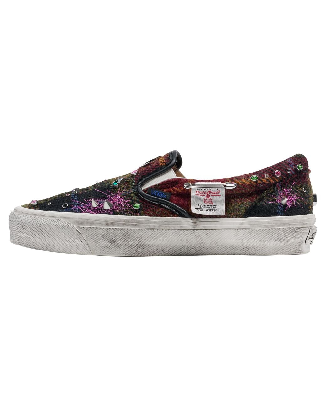 Vans Black Premium Classic Slip-On "Harris Tweed" Vn000E96Bjn" for men