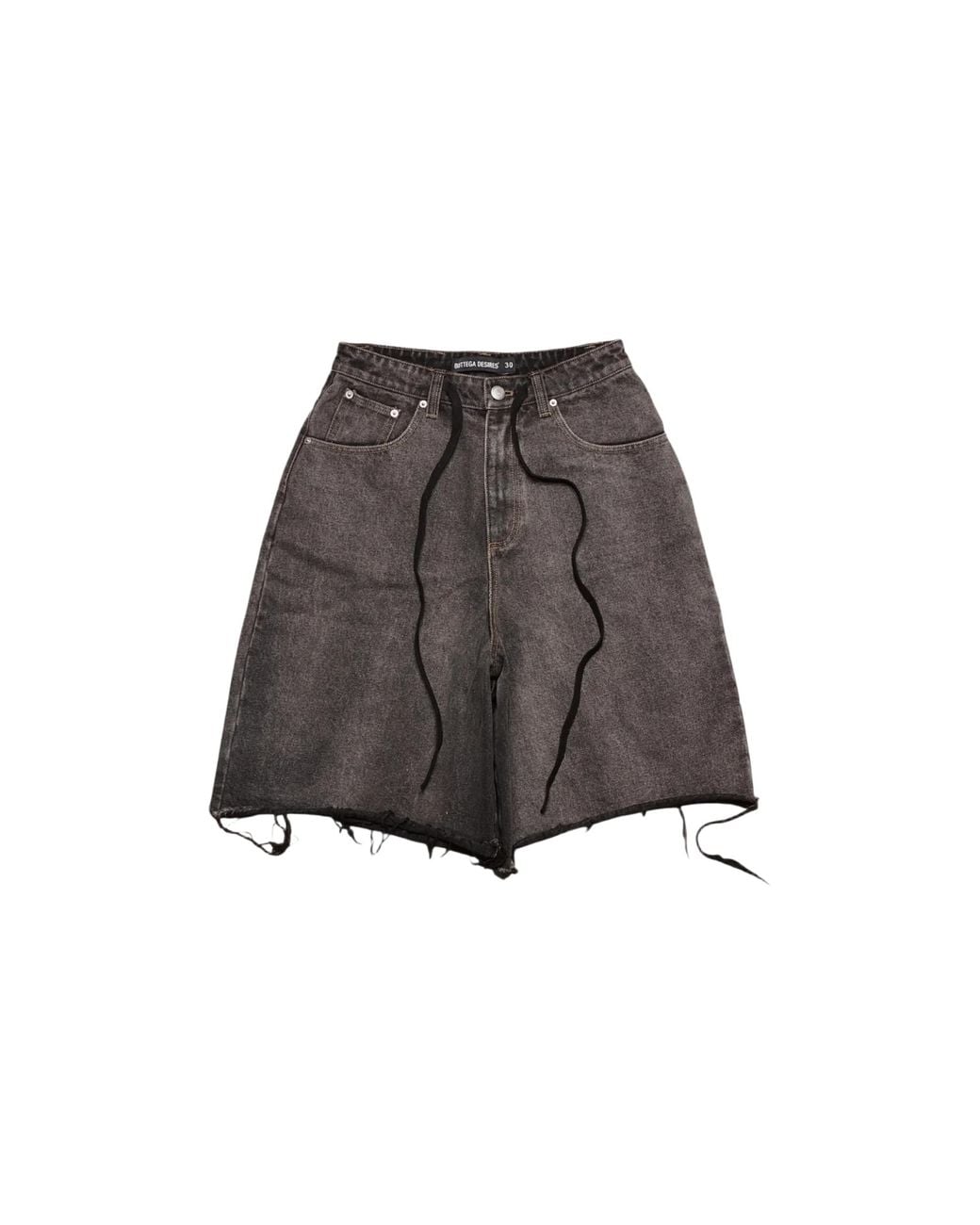 Bottega Desires Black 182 Shorts "Half Washed" Bd054" for men