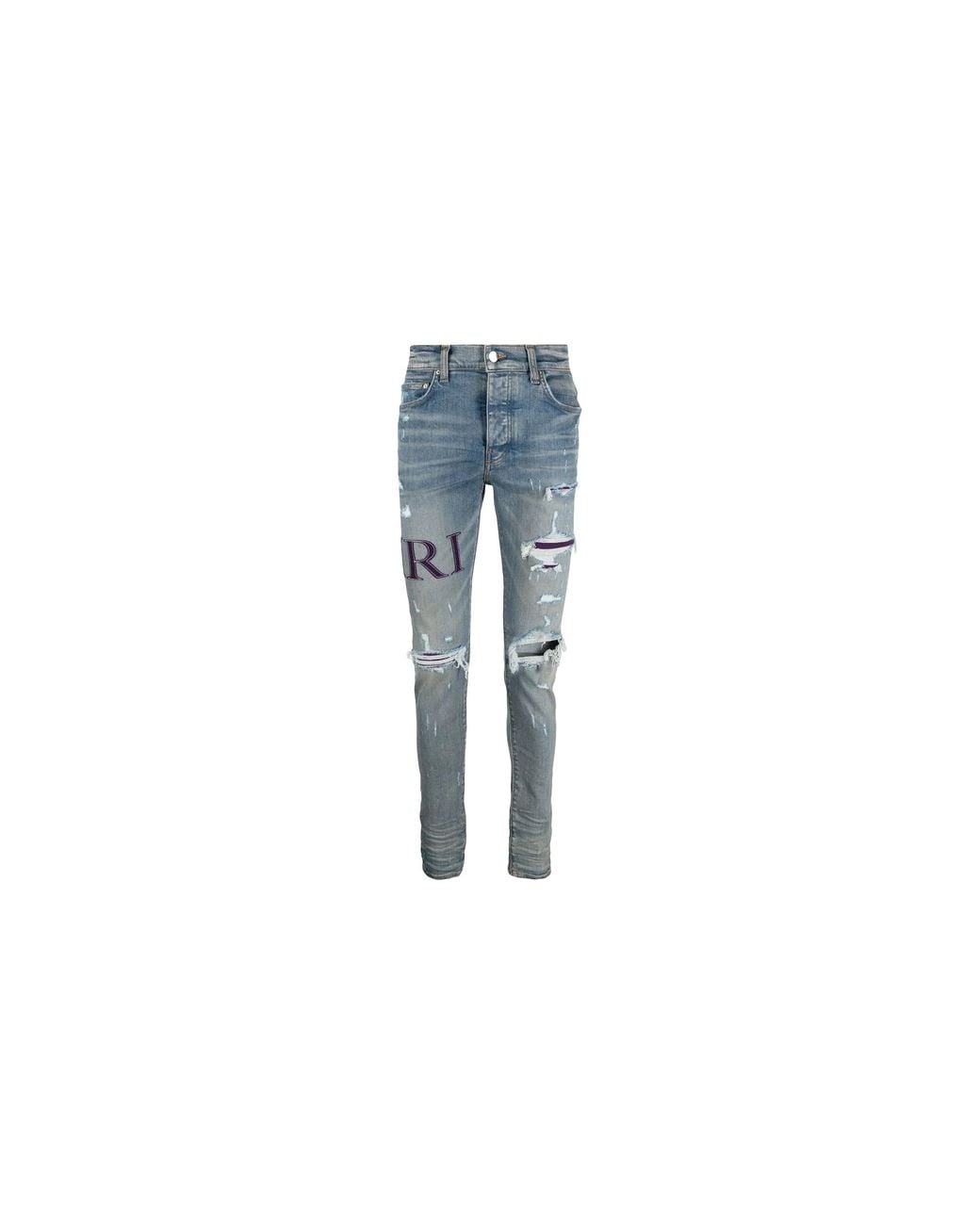 Amiri Black Serif Logo Jeans "Clay" Ps23Mds006 408" for men