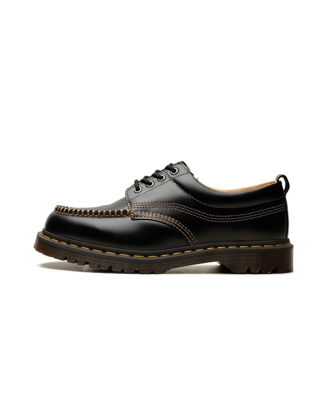 Dr. Martens Black Lowell Moc Toe Shoes 31816001" for men
