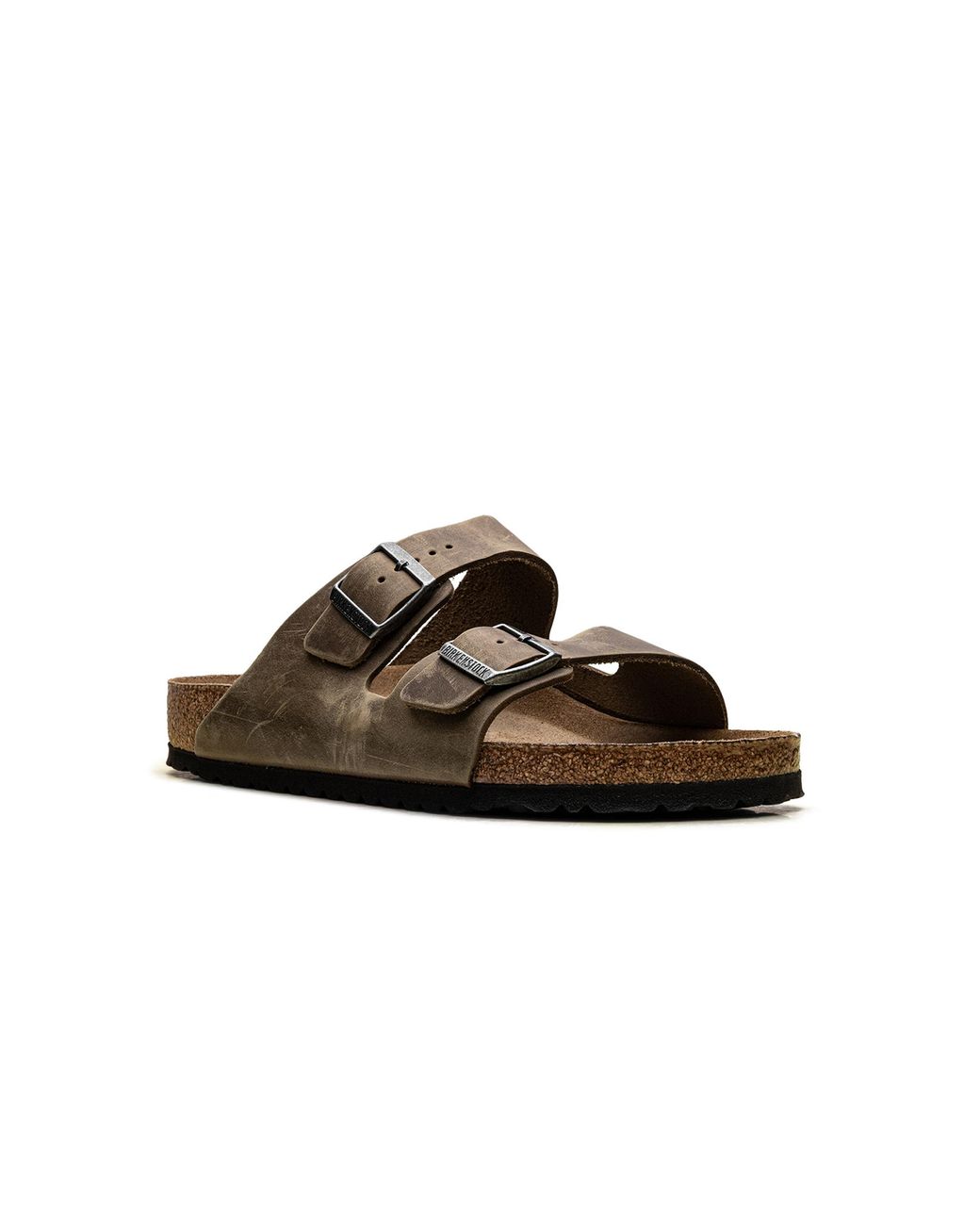 Birkenstock Black Arizona Soft Footbed "Oiled Leather Faded Khaki" 1019313" for men