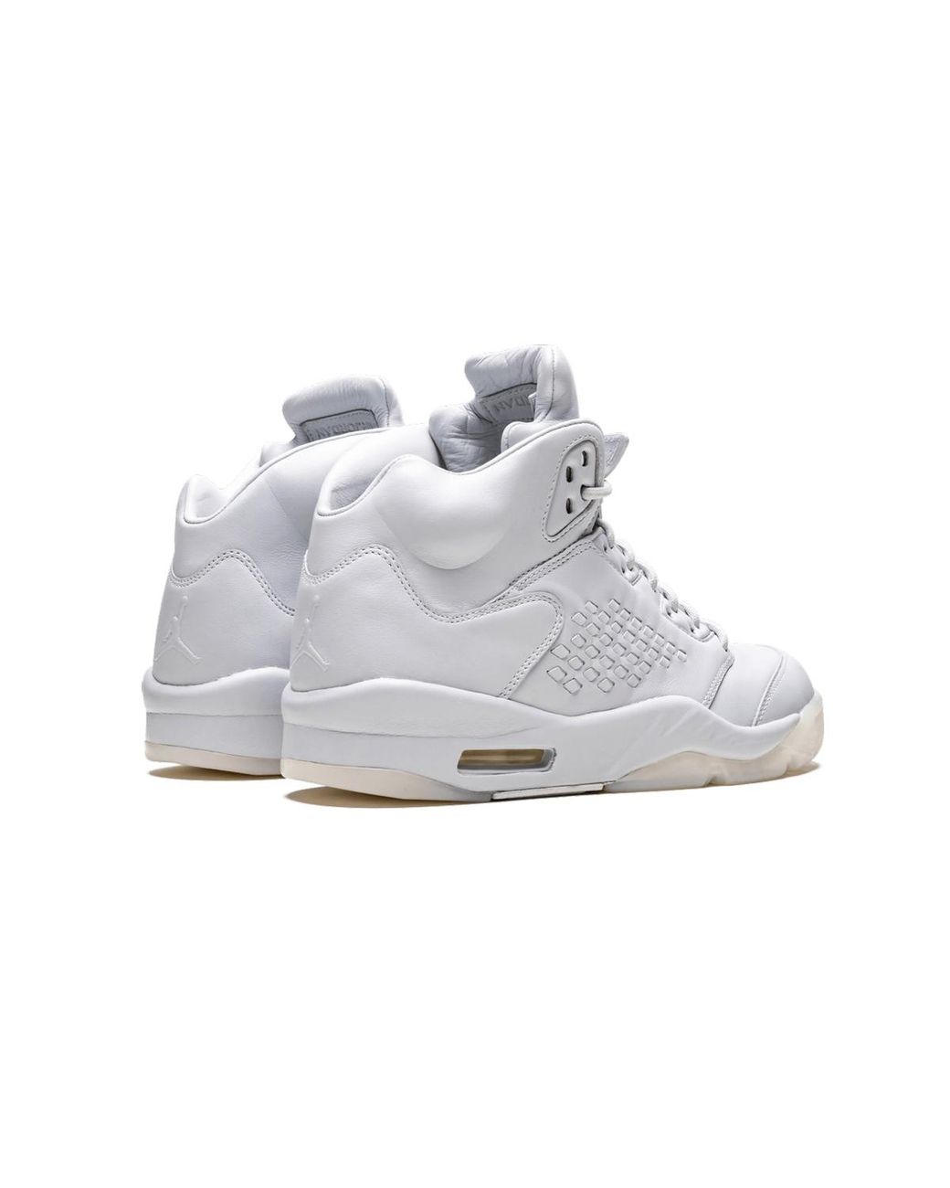 Nike Black Air 5 Retro Prem "Pure Platinum" 881432 003" for men