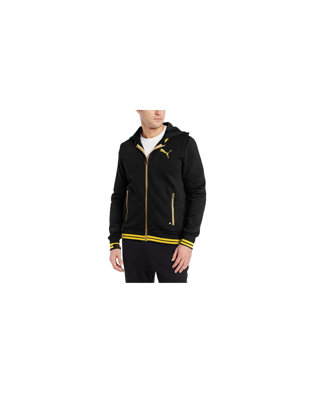 PUMA Black Metal Baseball Jacket 564822 01" for men