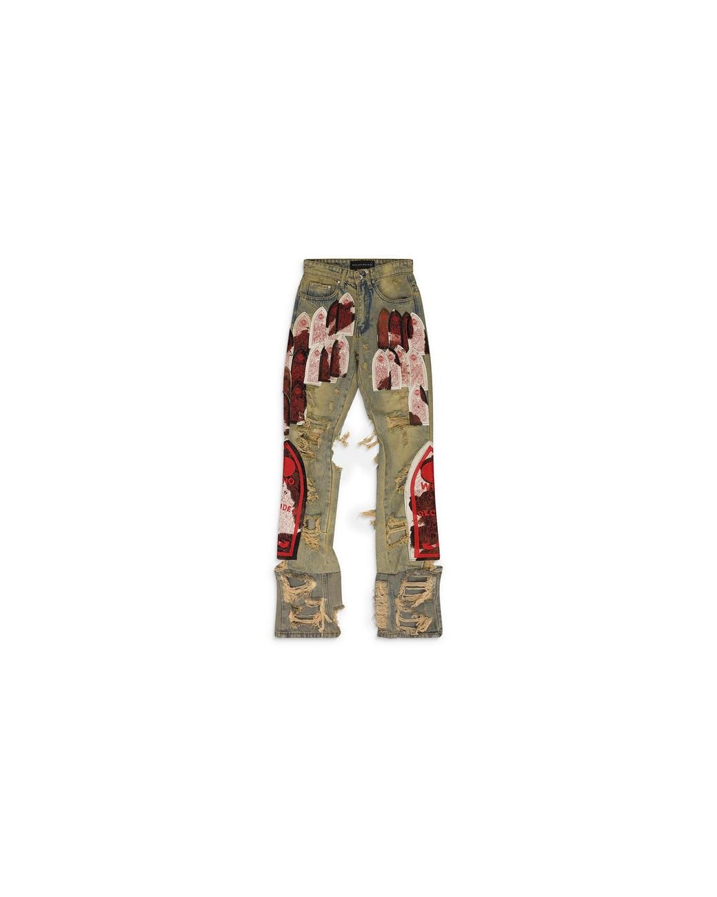 Who Decides War Black Sangre Straight-Fit Jeans "Multi" 1120930030Ss24" for men