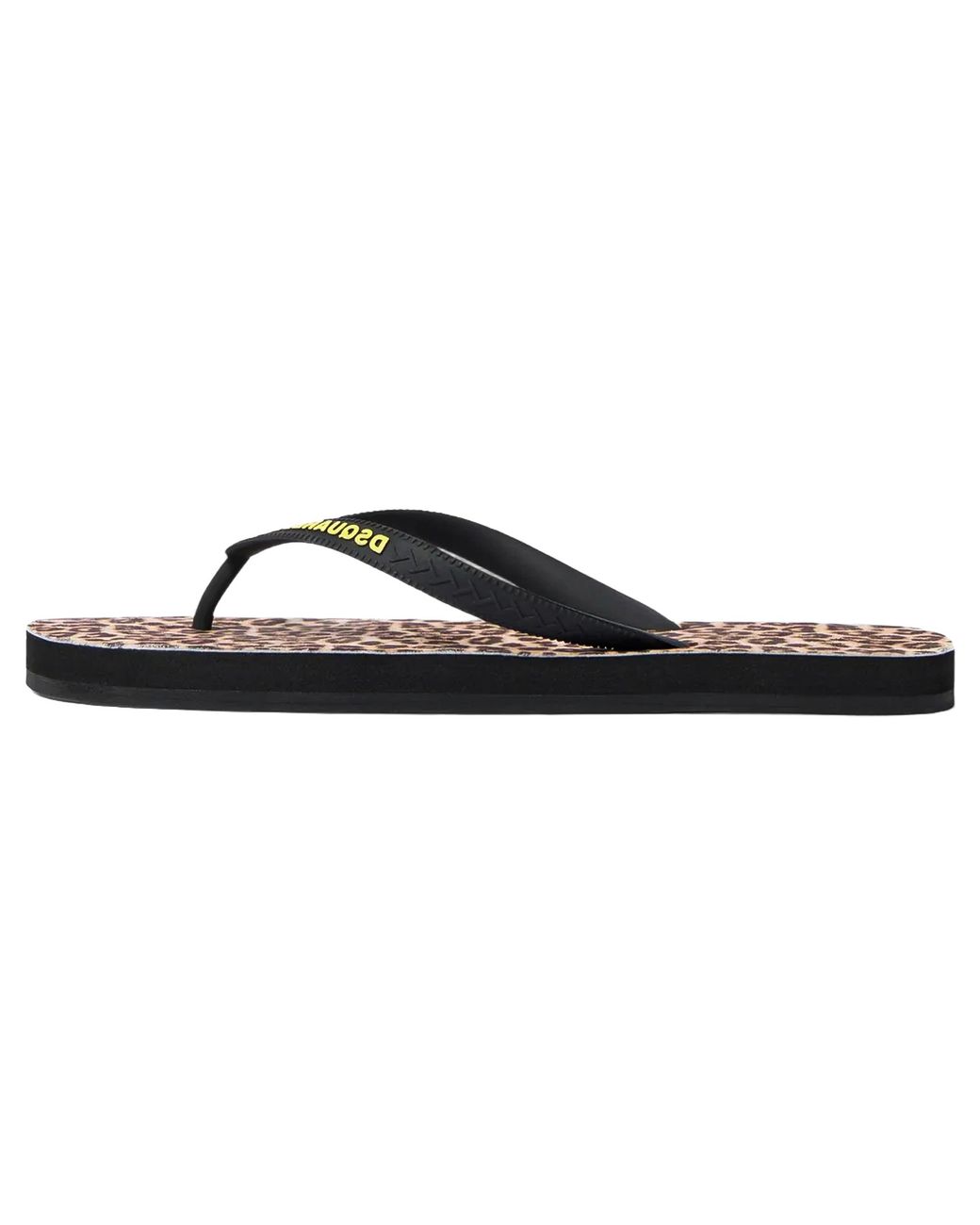 DSquared² Black Wild2 Flip Flops Ffm000117208868M4269" for men