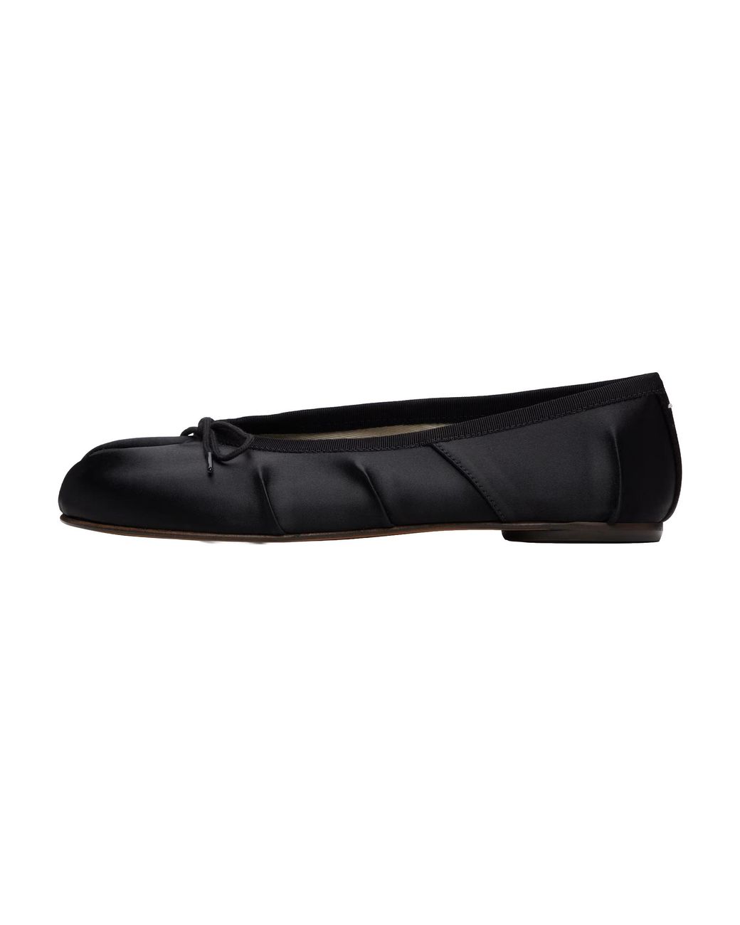 Maison Margiela Black Satin Tabi Ballerina S58Wz0155P7551T8013"