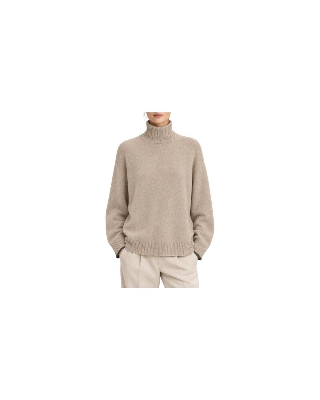 Brunello Cucinelli Black Wool Oversized Sweater Brun2427"