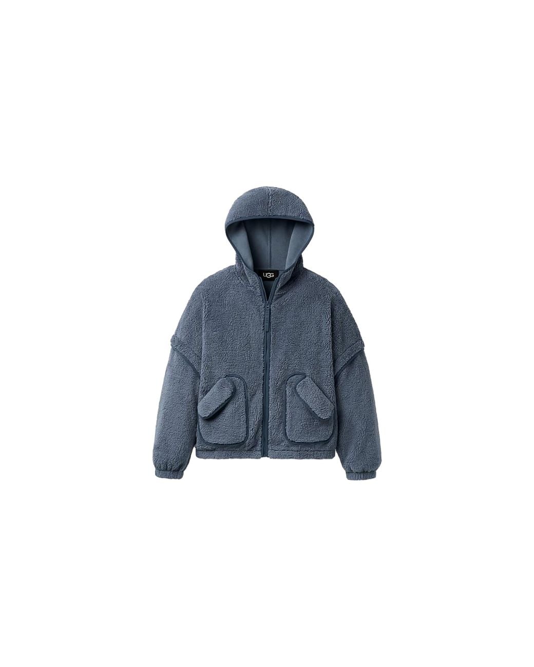 Ugg Black Mariella Fluff Zip Hoodie "Tahoe" 1173191 Thb"