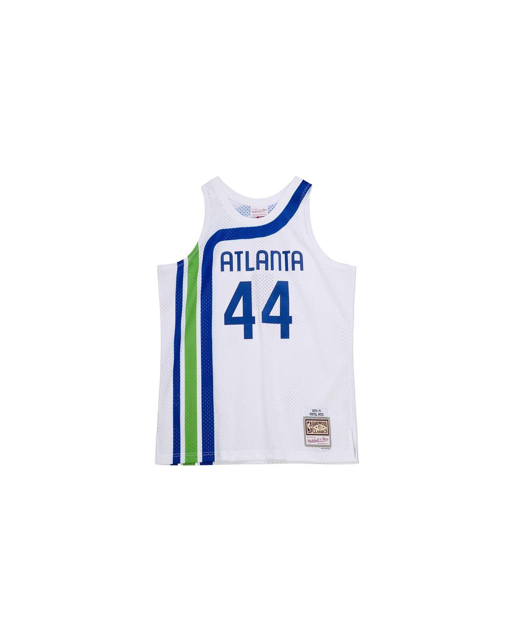 Mitchell & Ness Black Nba Jersey Hawks 1970 Pete Maravich Smjy3330 Aha70Pmawhit" for men