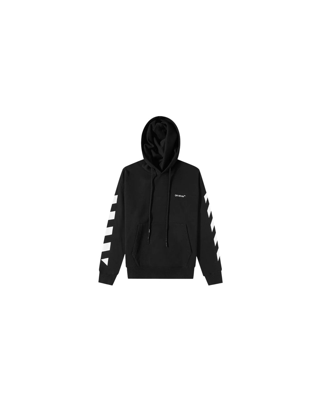 Off-White c/o Virgil Abloh Black Diag Helvetica Over Hoodie Ombb037C99Fle0011001" for men