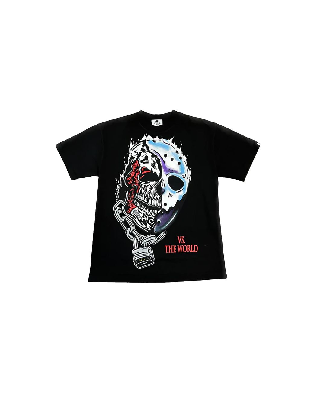 Warren Lotas Black Chrome Sports Mask Friday The 13Th Inspired T-Shirt Wl093" for men