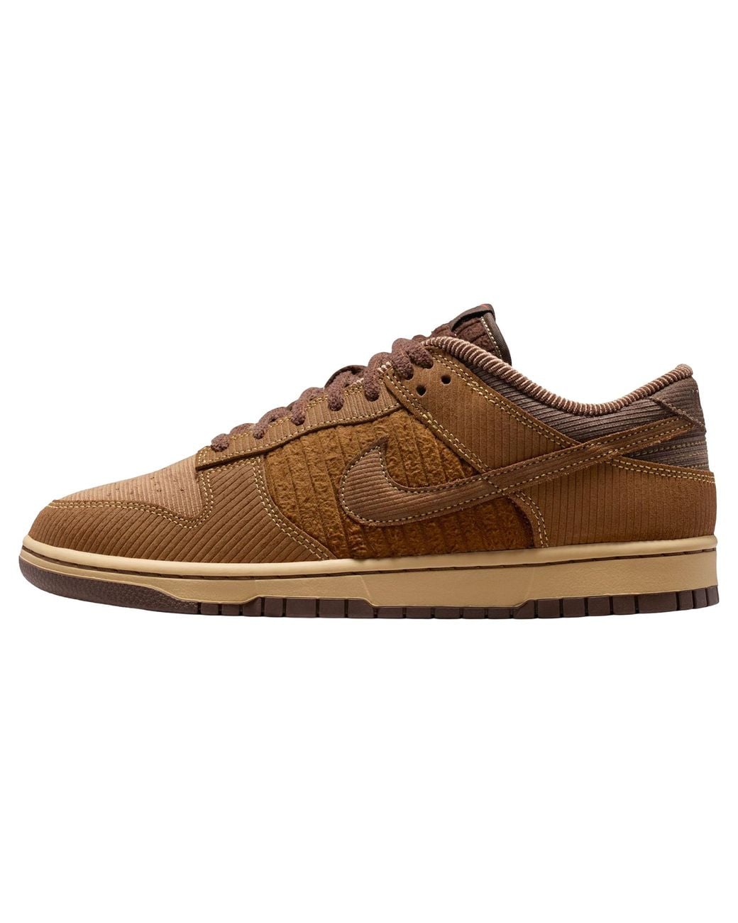 Nike Brown Dunk Low Retro Premium "Light British Tan Corduroy" Ib7746 200" for men