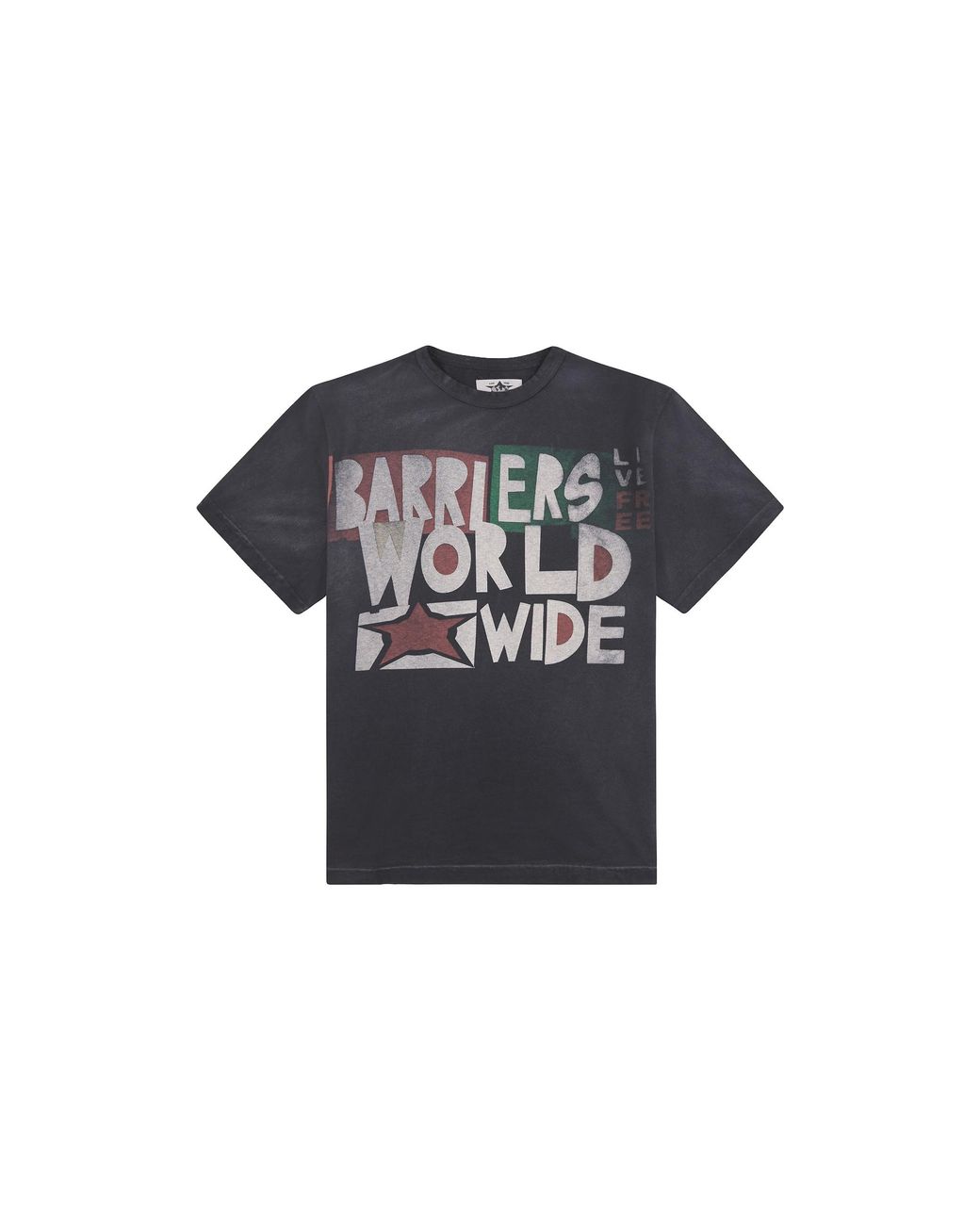 Barriers Black Worldwide T-Shirt Bar56" for men
