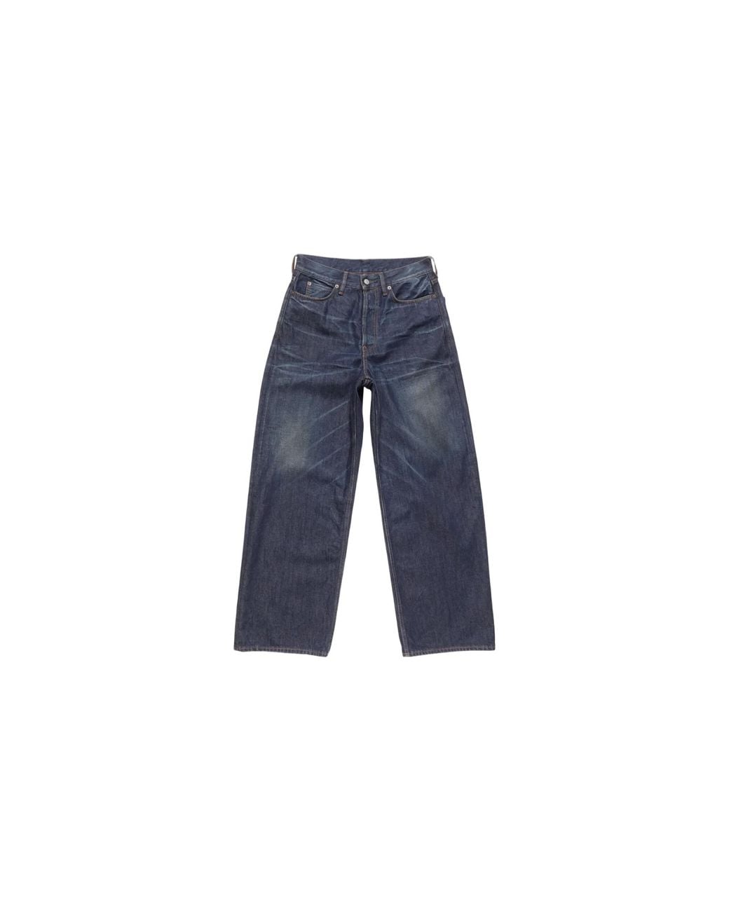 Acne Blue 1981 Loose Fit Jeans "Dark" C00129 838" for men
