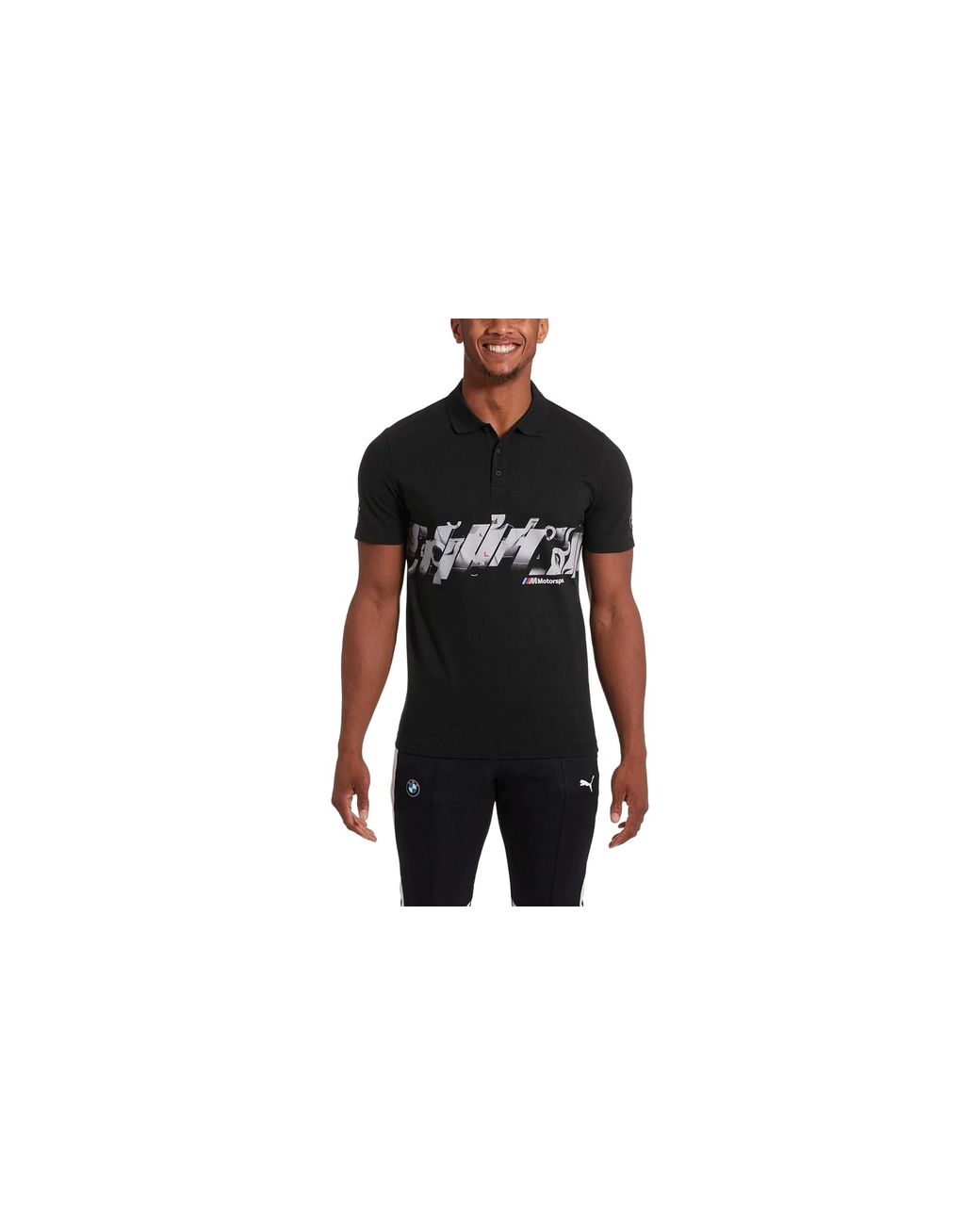 PUMA Black Bmw Motorsport Graphic Polo 577789 01" for men