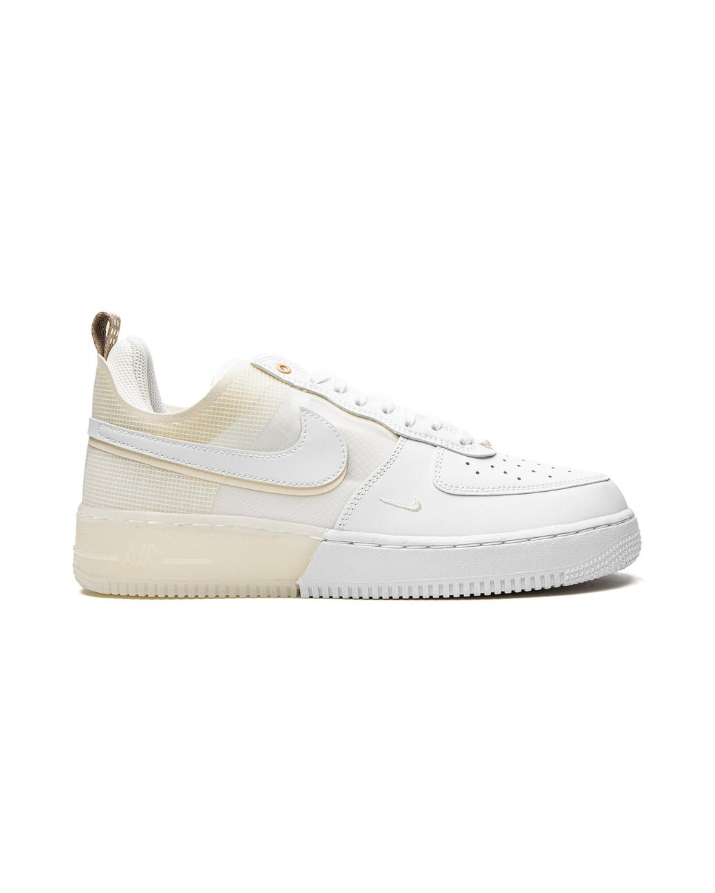 Nike Black Air Force 1 React "Coconut Milk" Dh7615 100" for men