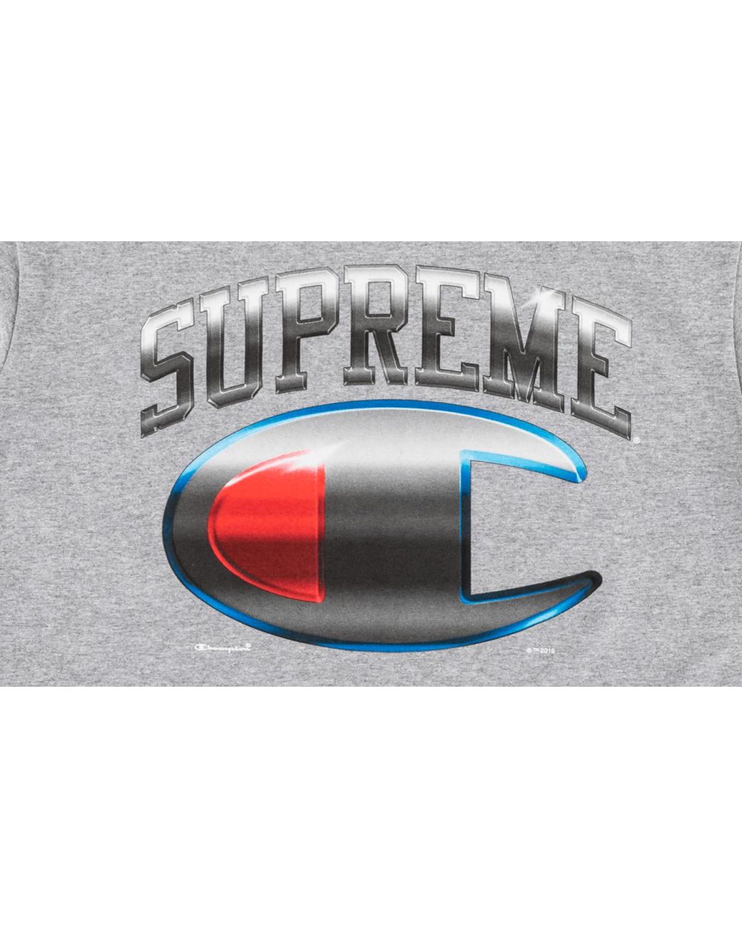 Supreme Black Champion Chrome Ss Top "Ss19" Su7156"