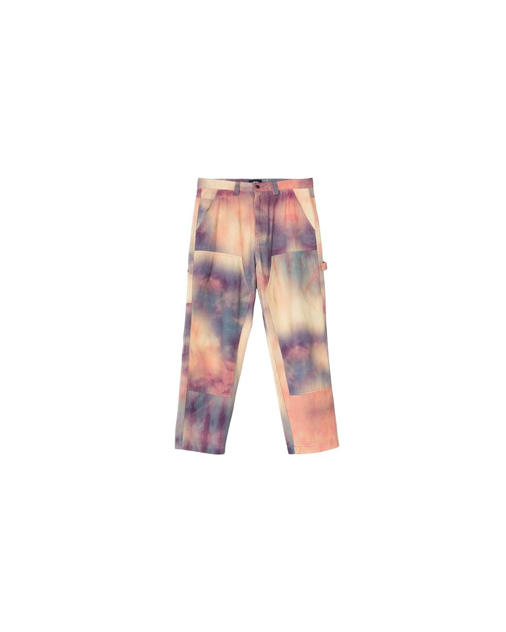Stussy Black Tie Dye Work Pants Stus531" for men