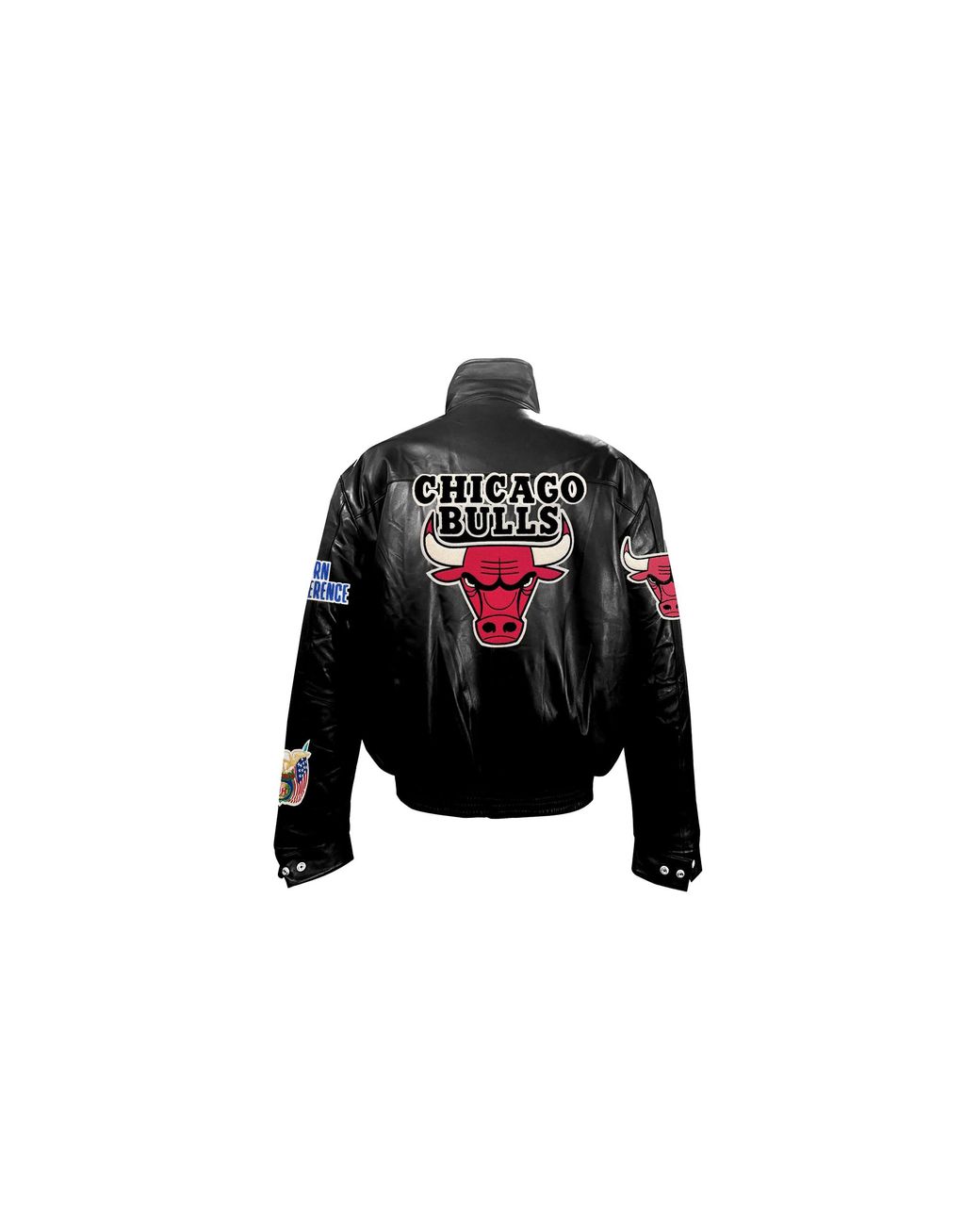 Jeff Hamilton Black Chicago Bulls Leather Puffer Jacket 650A15B5Eede2"