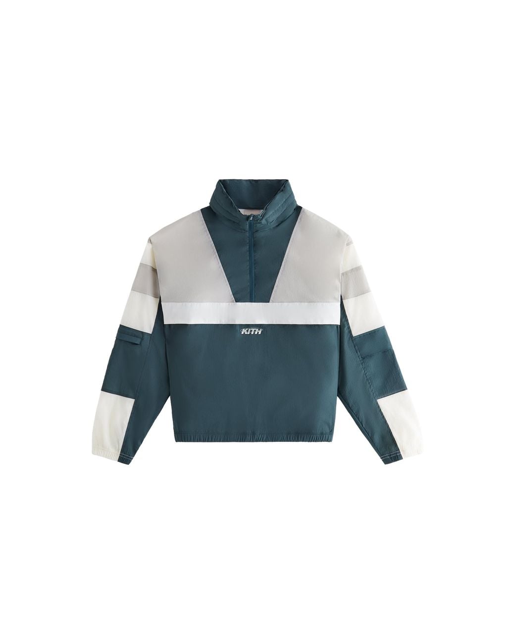 Kith Blue Mila 1/2 Zip Jacket "Serpentine" Khw010113 336"