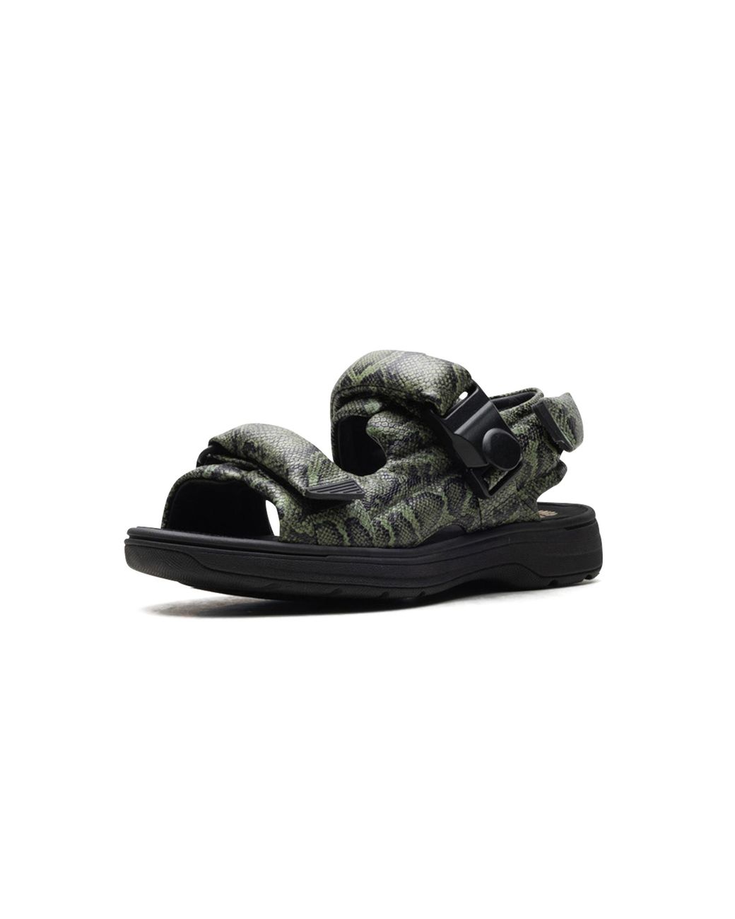 Clarks Black Snakeskin-Embossed Leather-Down "Martine Rose