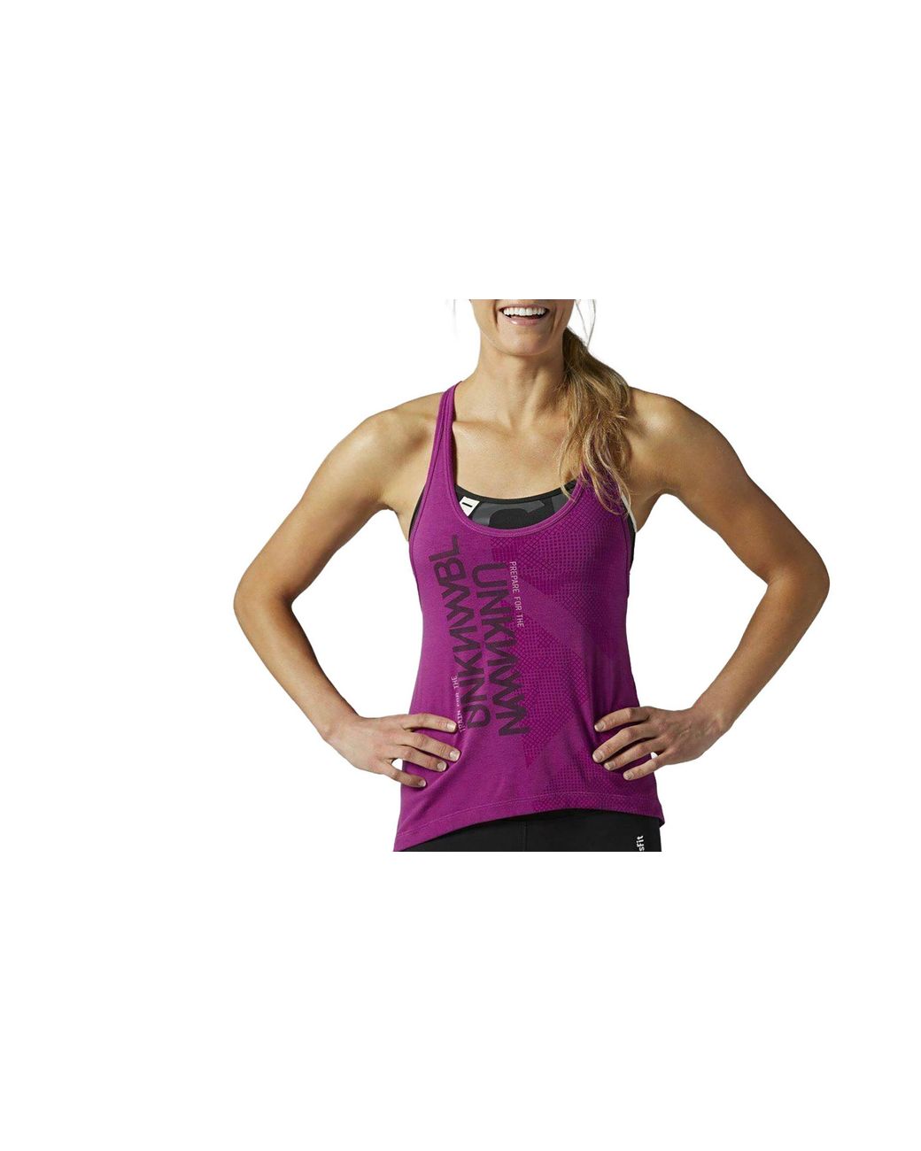 Reebok Black Rcf Muscle Tank "Fiery Fuchsia" Ac4187"