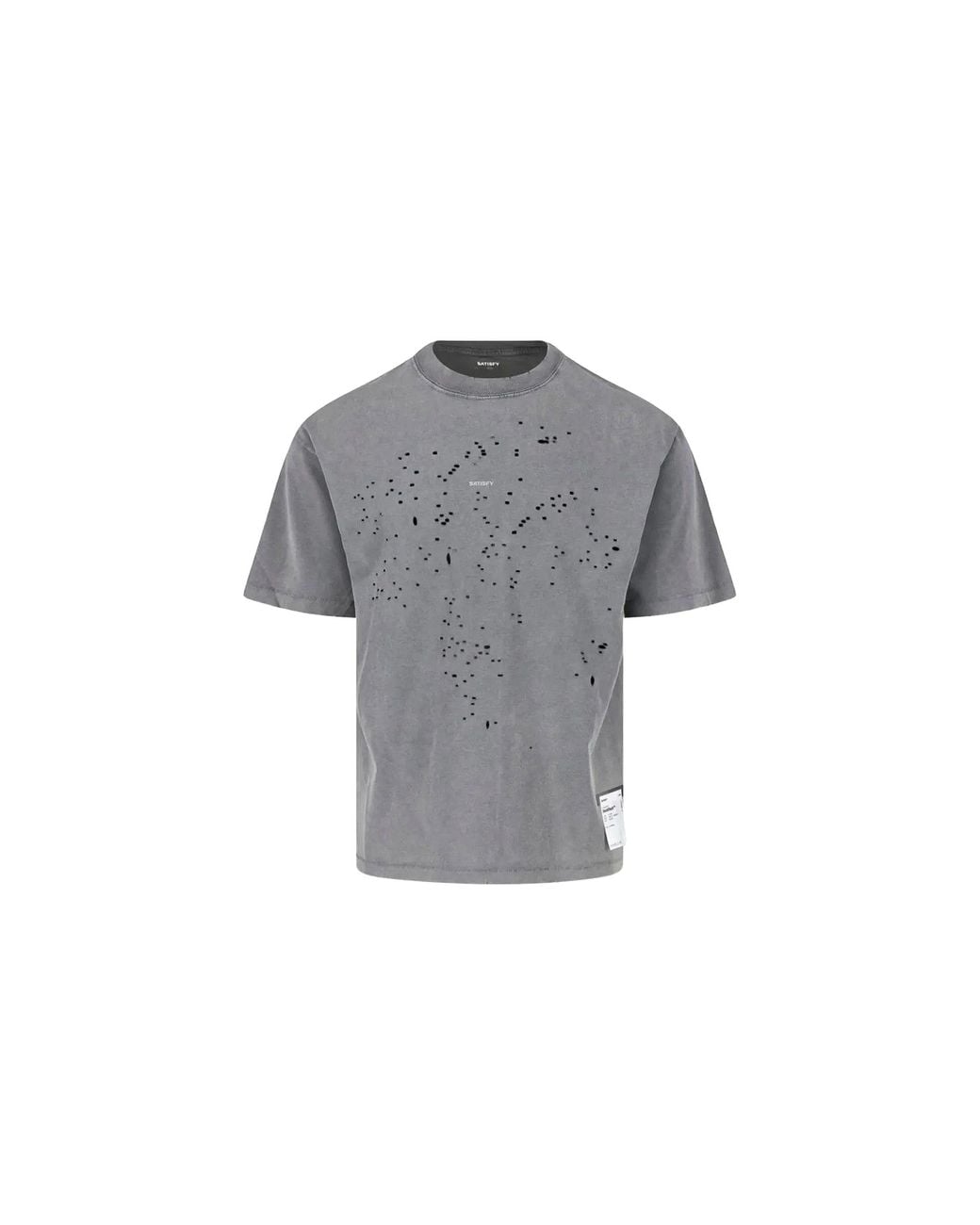 Satisfy Black Mothtech T-Shirt "Faded" 11006 01A01" for men