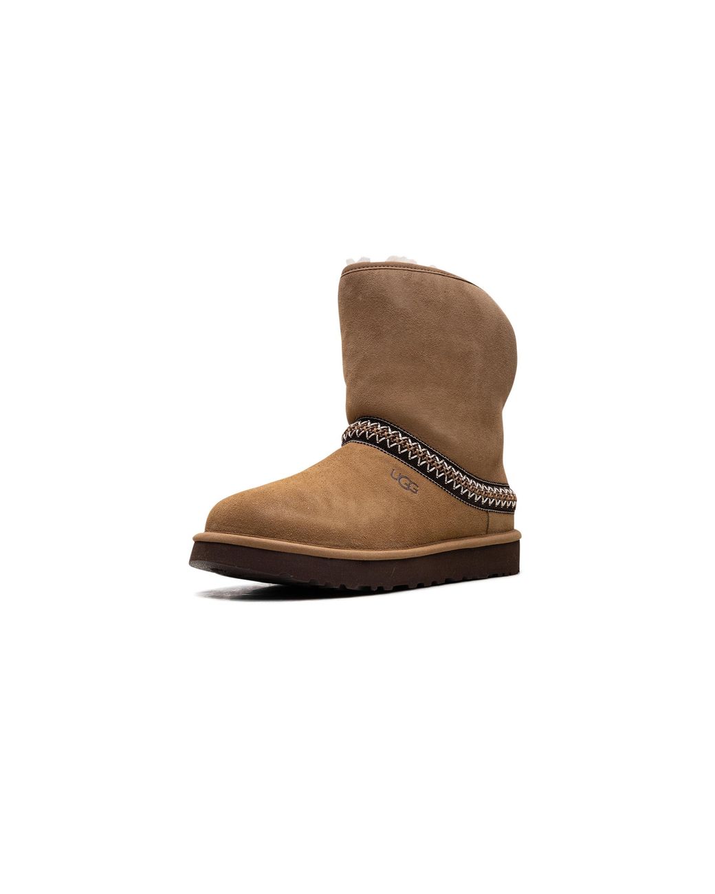 Ugg Black Classic Short Crescent Boot "Chestnut" 1161770 Che"
