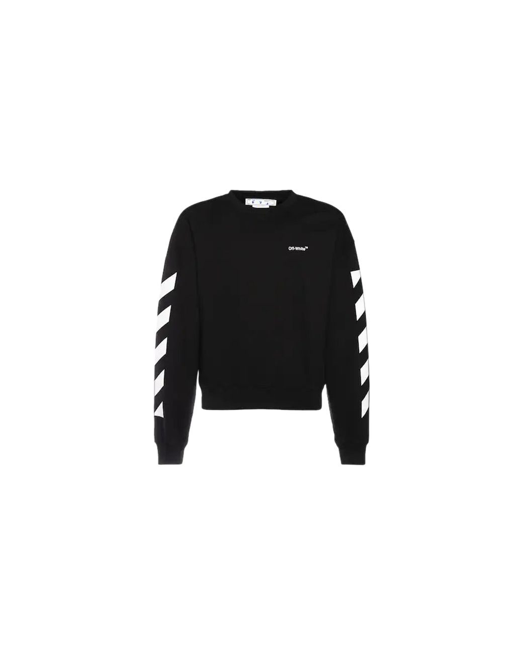 Off-White c/o Virgil Abloh Black Diagonal Helvetica Oversized Sweatshirt Omba058C99Fle0011001" for men