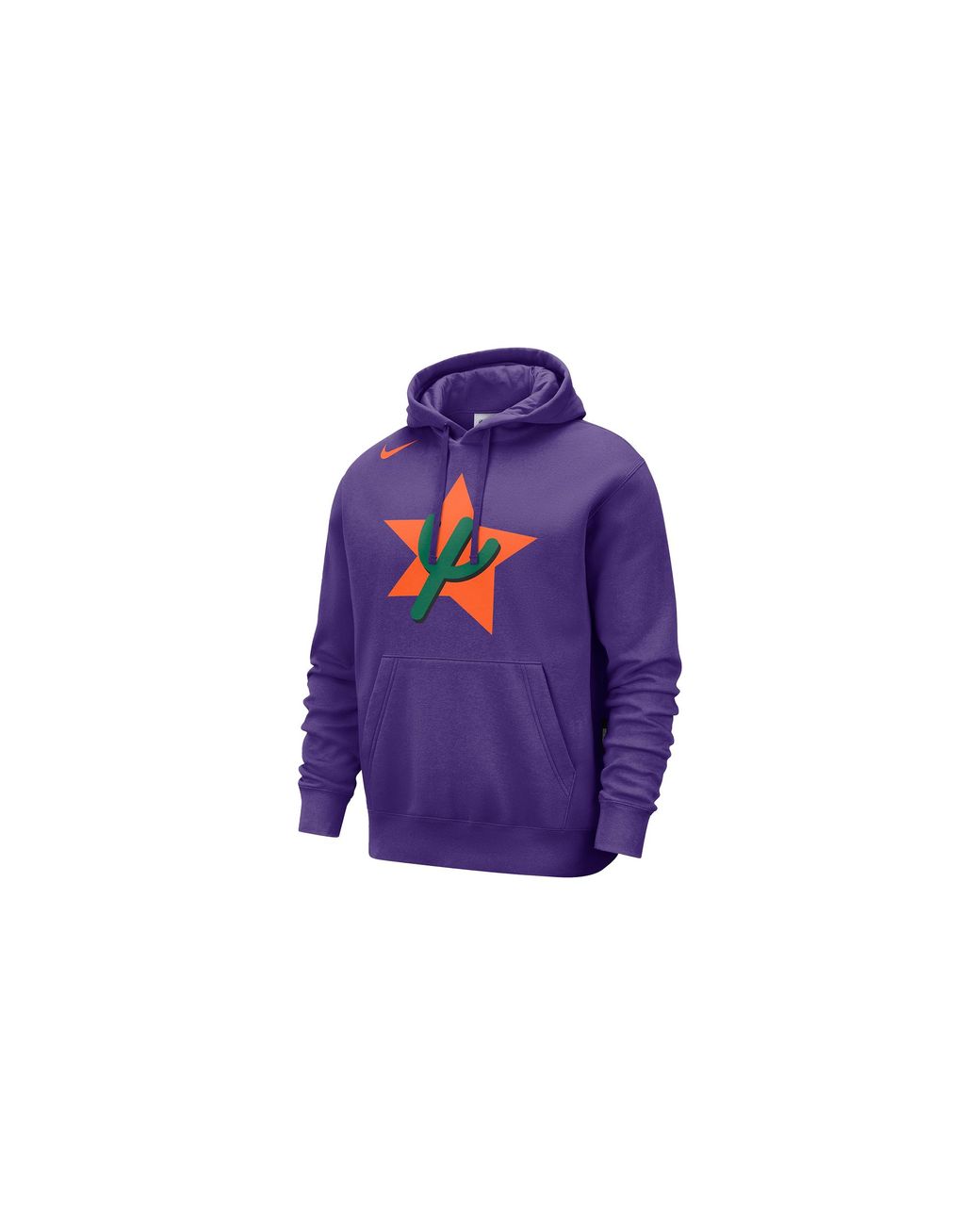Nike Black Nba Fleece Pullover Hoodie "Suns Club City Edition" Fz0607 504" for men