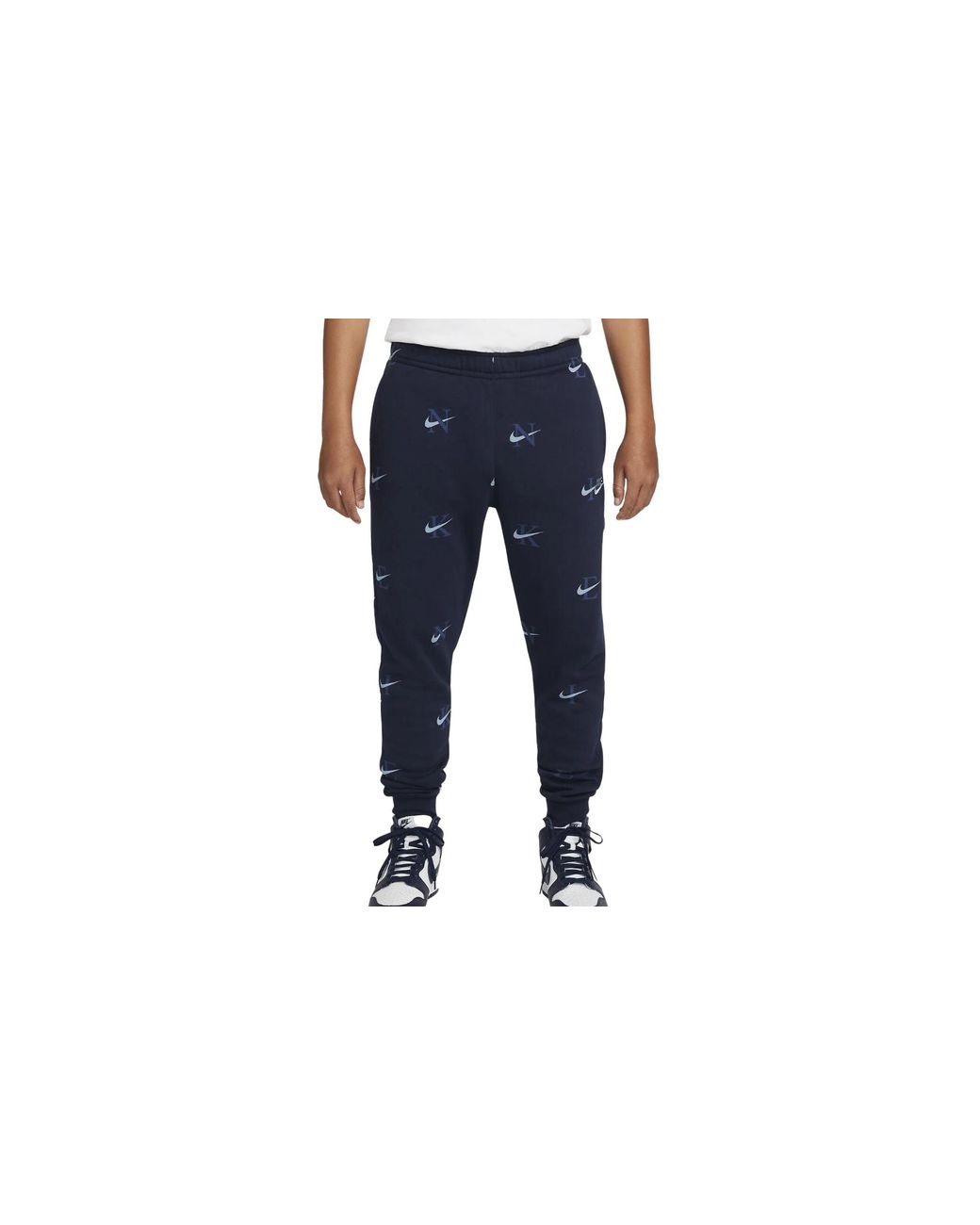 Nike Black Sportswear Club Bb Aop Jogger Pants Style "Midnight" Dv9611 451" for men