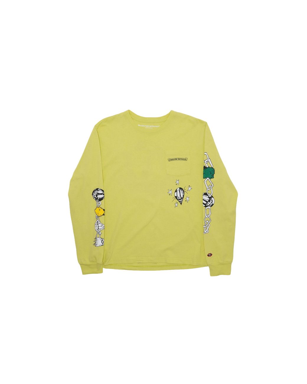 Chrome Hearts Green Matty Boy Links Long Sleeve Pocket T-Shirt Chrm0741" for men