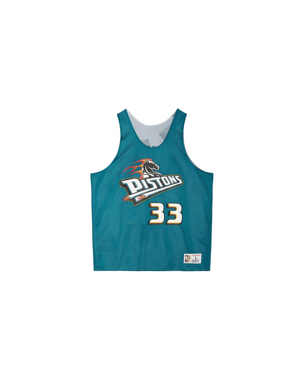 Mitchell & Ness Blue Reversible Mesh Tank "Pistons" Tmtk3208 Dpiyyghiteal" for men