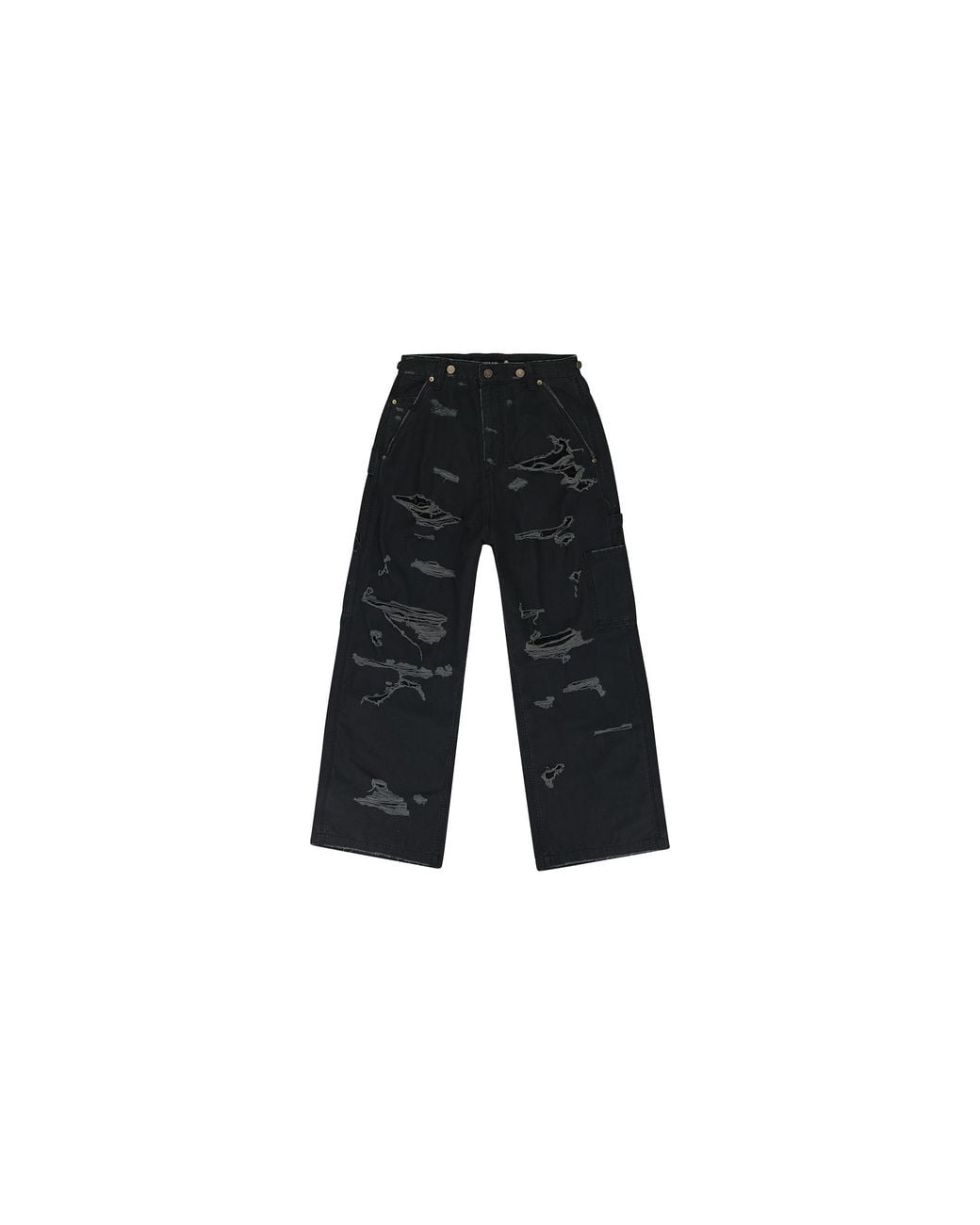 PROJECT G/R Black Distressed Patch Work Sweatpants Pgr Xjns 0001" for men