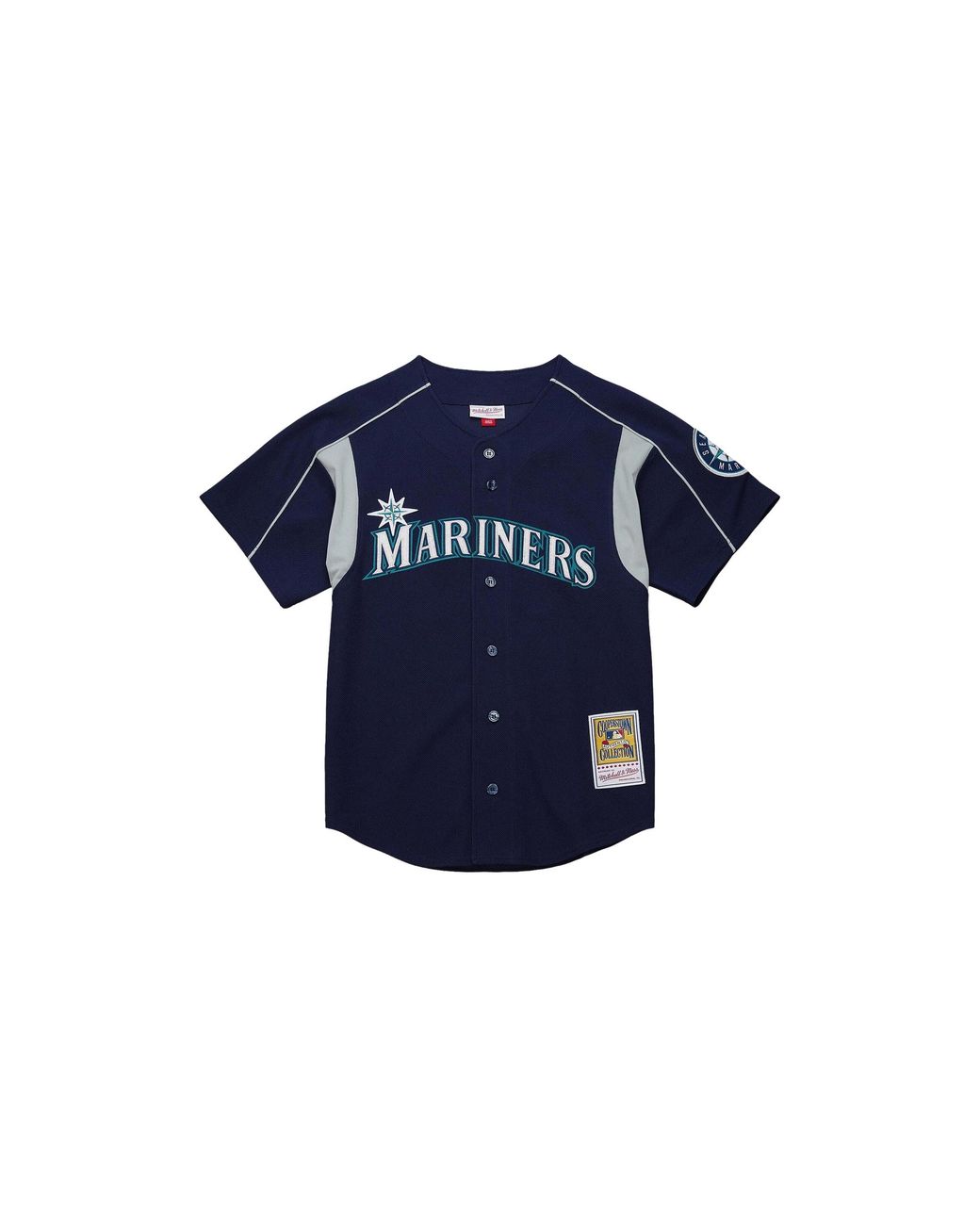 Mitchell & Ness Blue Mlb Ichiro Suzuki Jersey "2003 Seattle Mariners – Abpj7114 Sma03Isumabl" for men