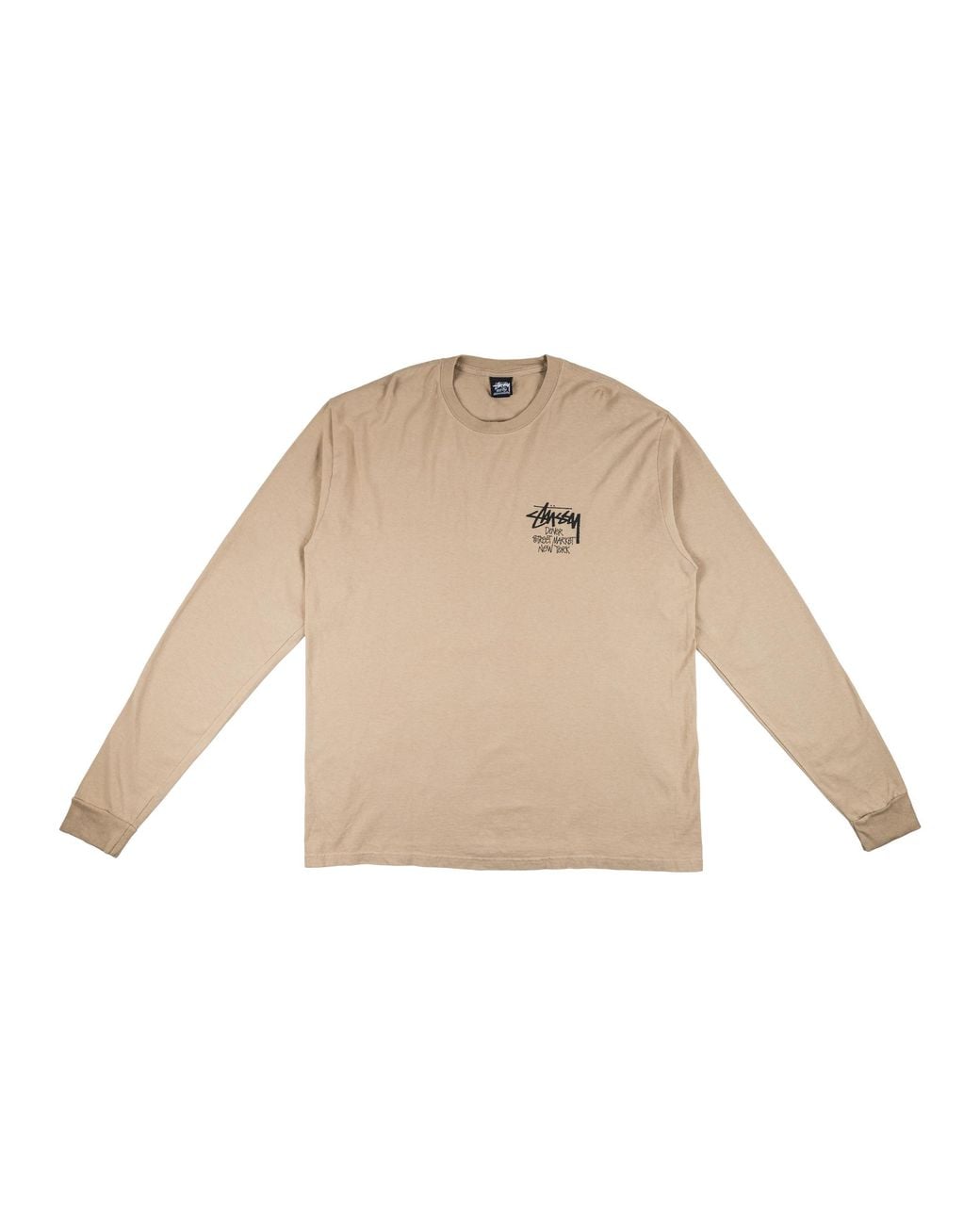 Stussy Black Dover Street Market New York Long Sleeve "Rock" Stus592" for men