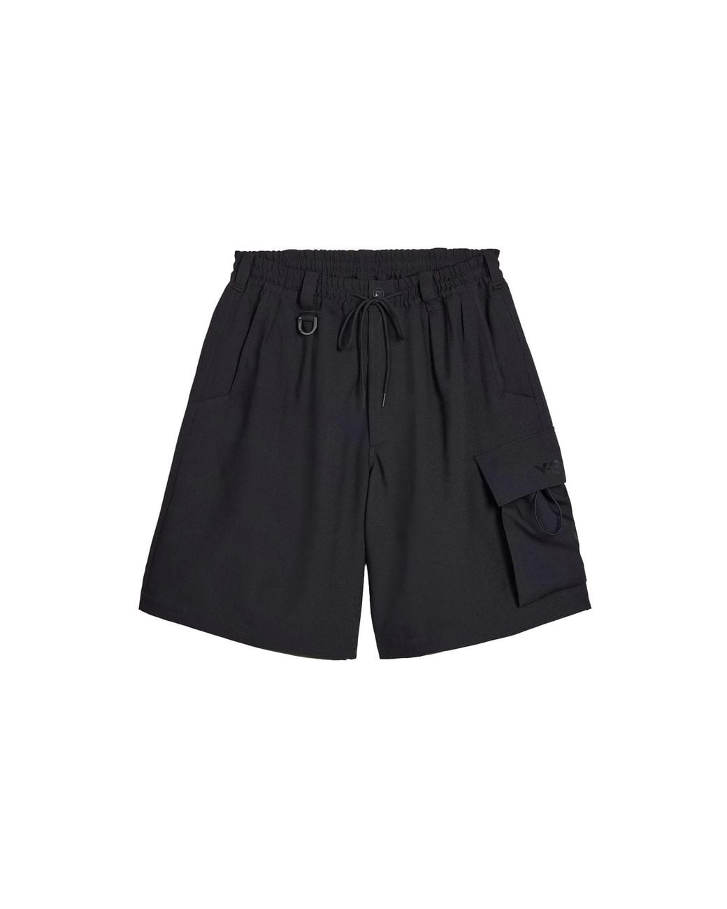 Y-3 Black Sport Uniform Cargo Shorts Ks7652" for men