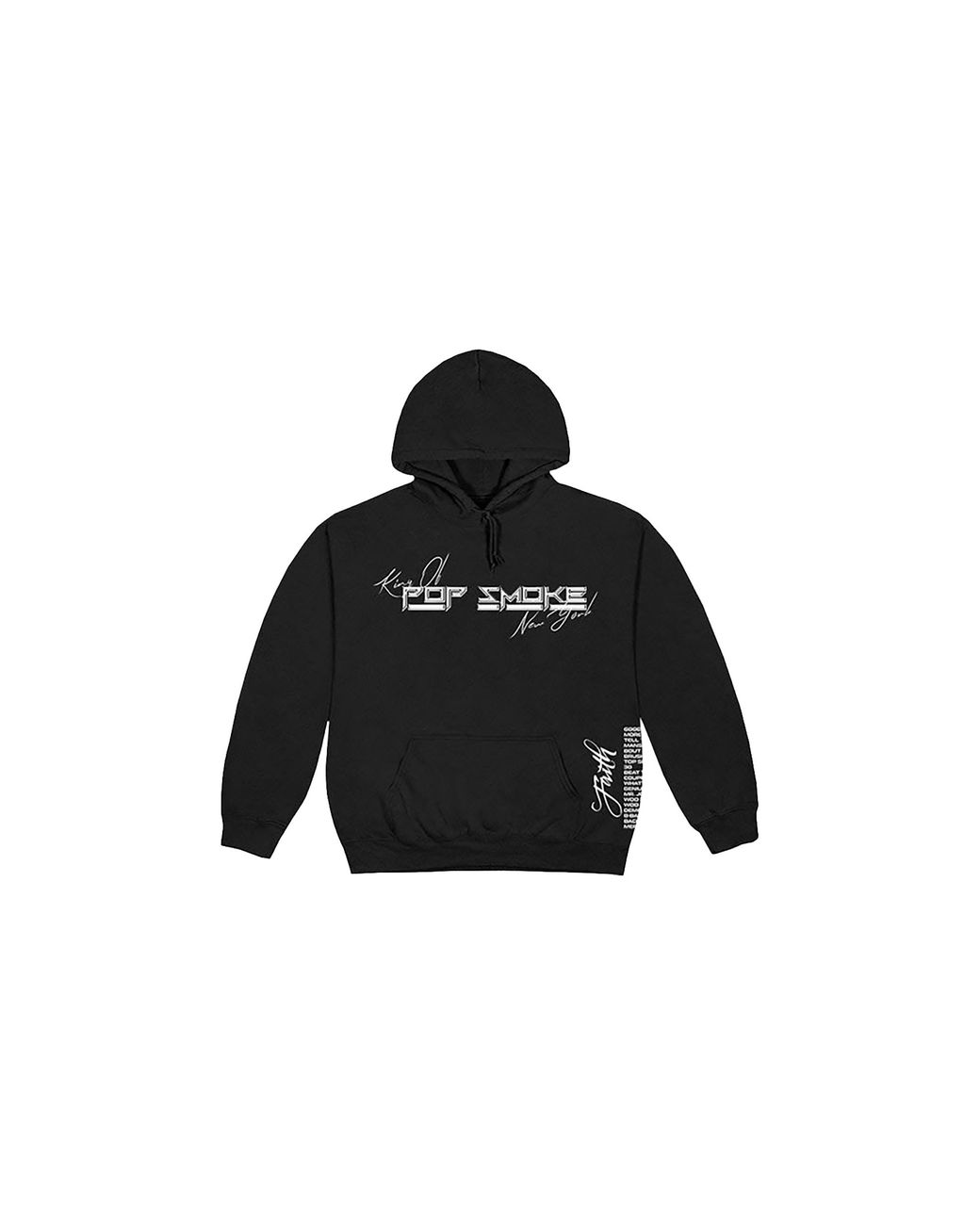 Vlone(GOAT) Black Pop Smoke Faith King Of New York Hoodie Vl0038" for men