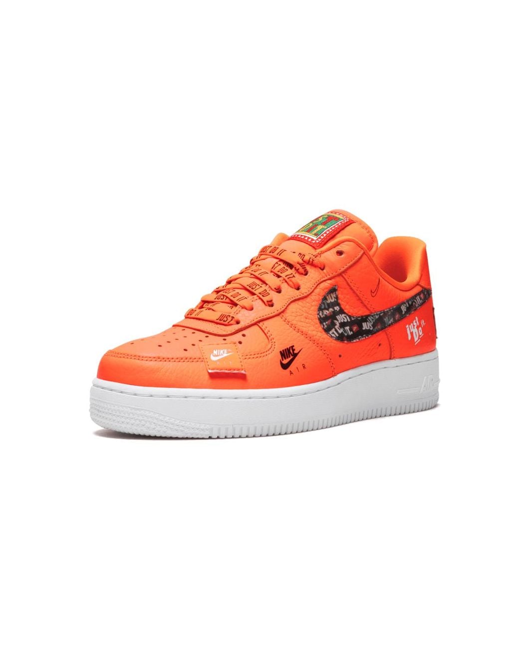 Nike Red Air Force 1 '07 Prm Jdi "Just Do It" Ar7719 800" for men