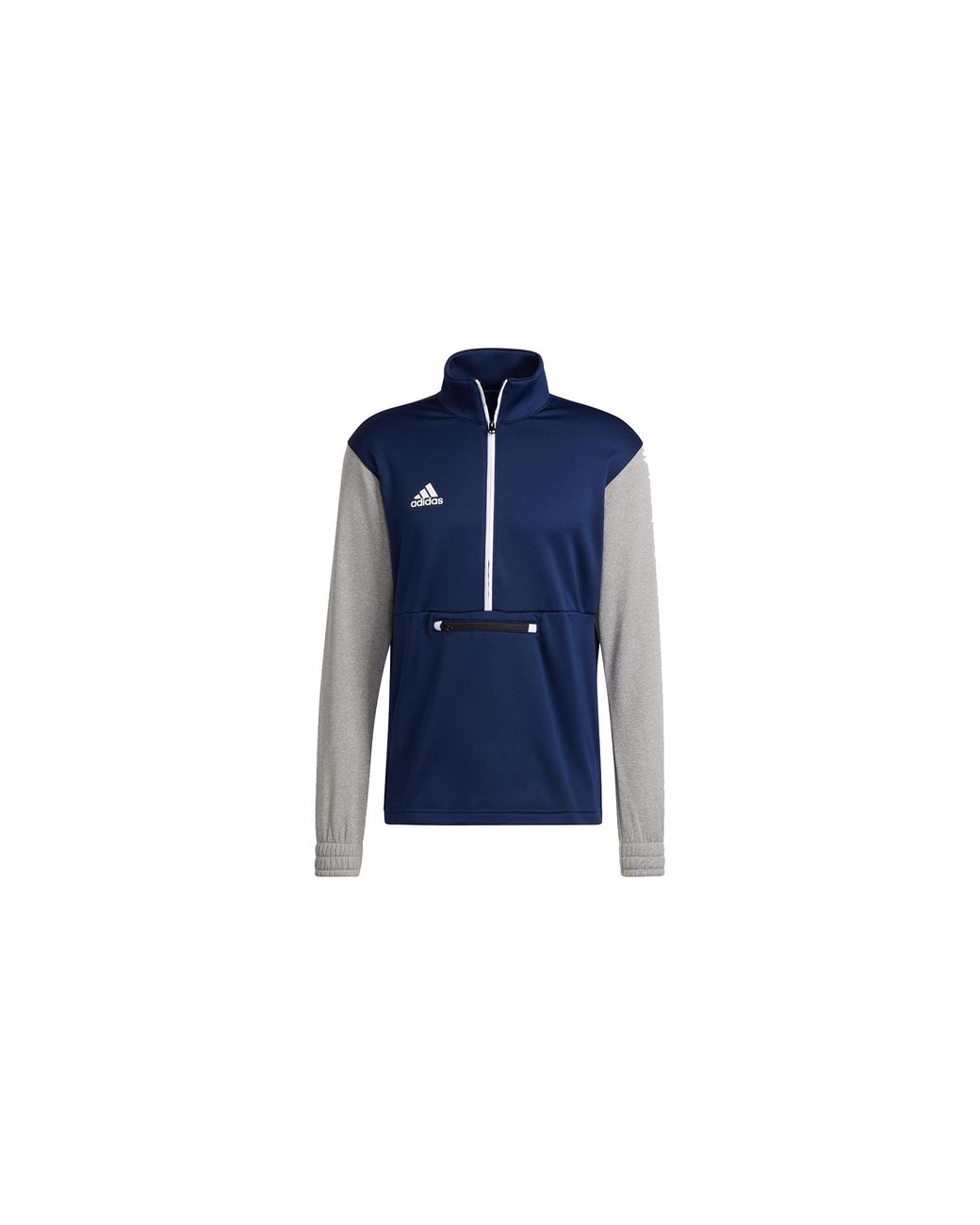Adidas Blue Team Issue Half-Zip Sweatshirt "Team Medium Heather Hi0695" for men