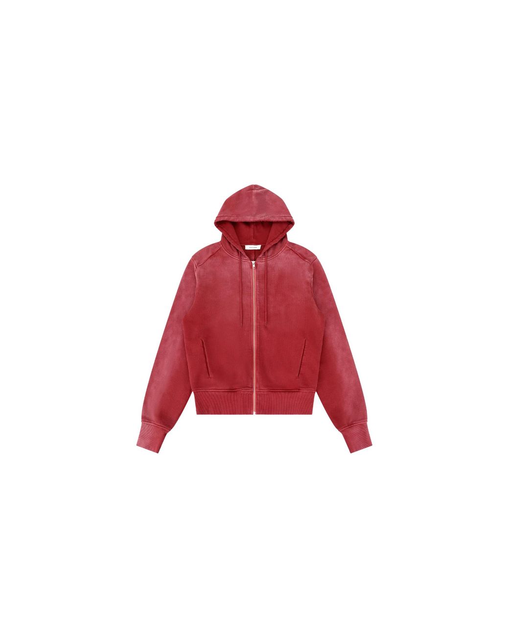 Entire studios Red Slim Zip-Up Hoodie Clay" Unu261020Rc" for men