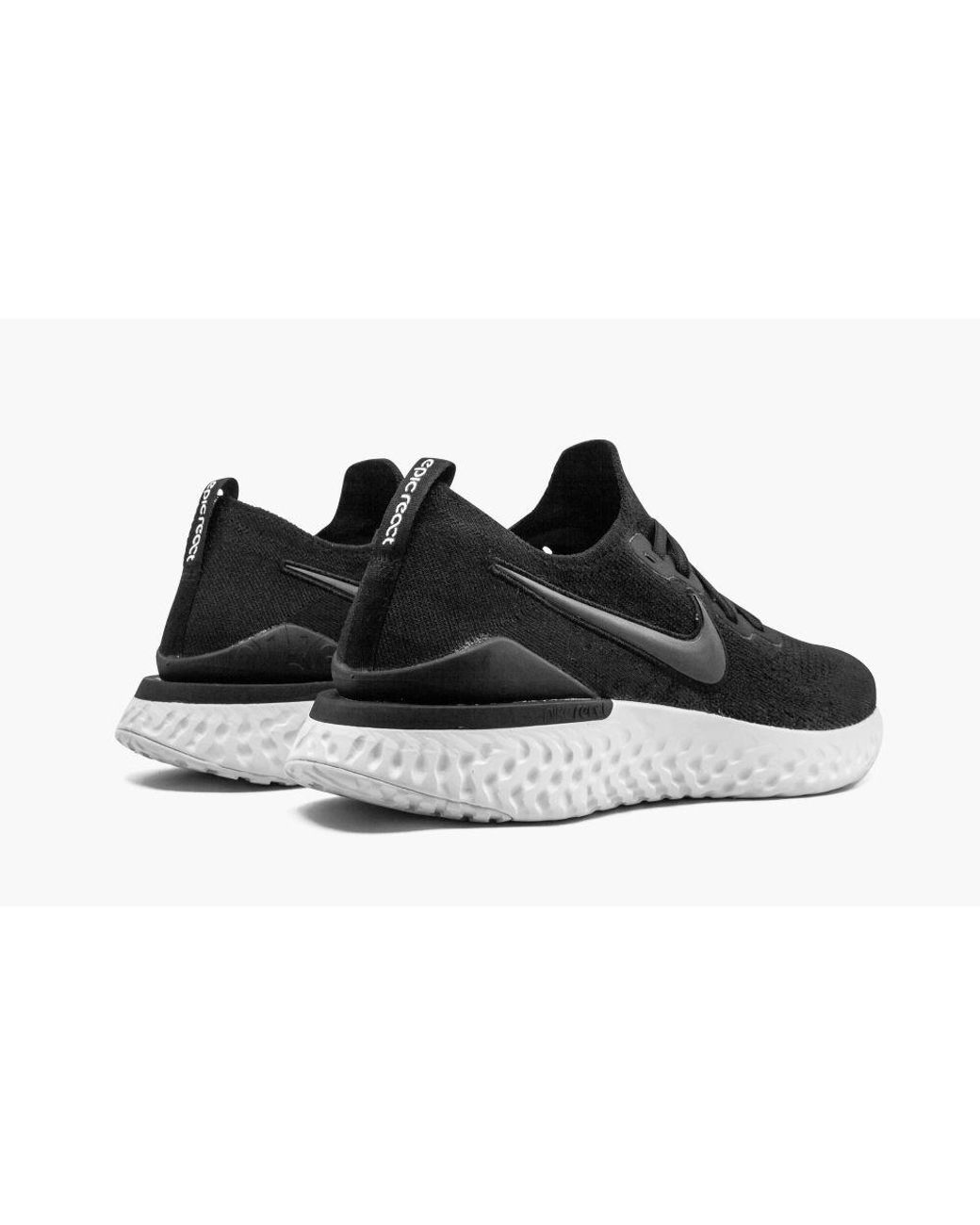 nike epic react flyknit 2 black gray