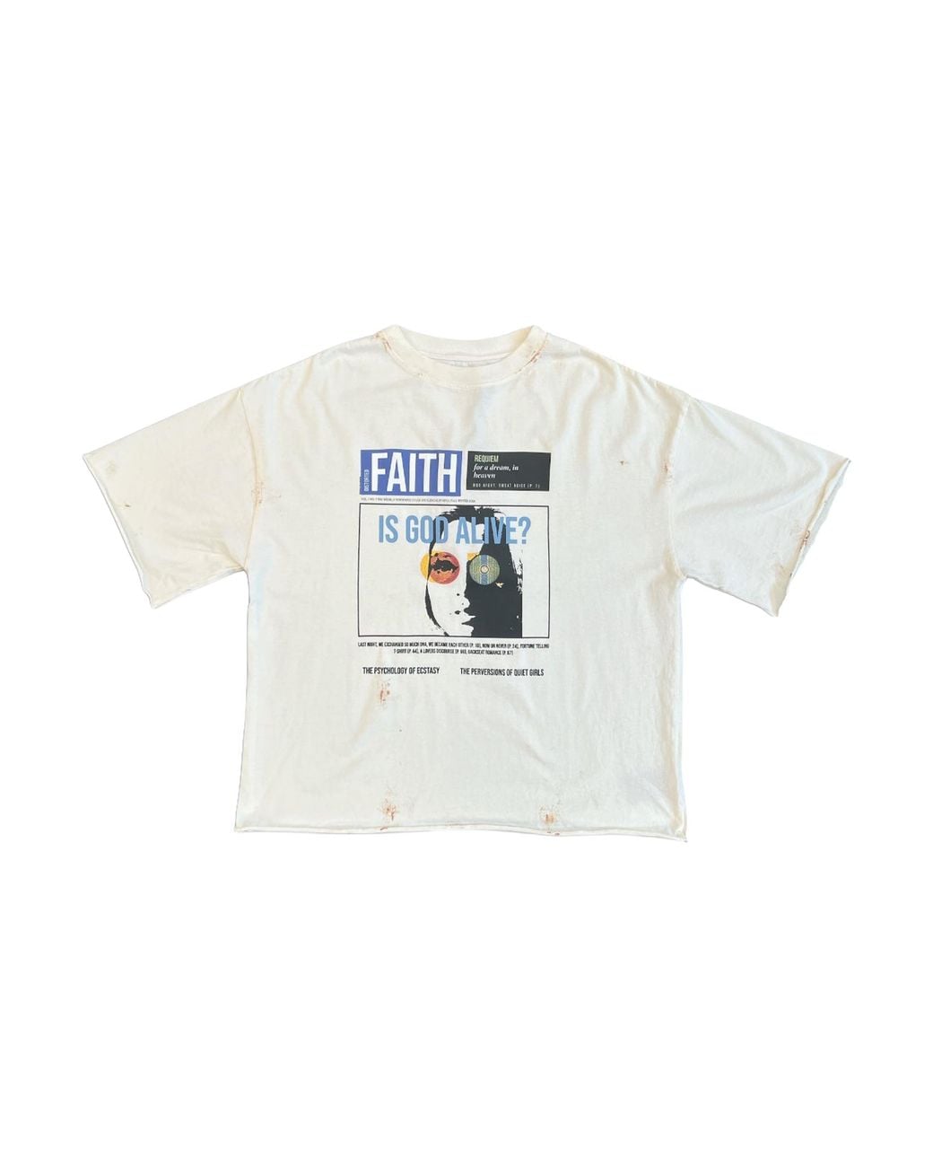 Astrum Black Is God Alive? T-Shirt "Cream" Ast038" for men