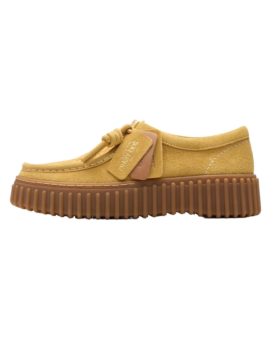 Clarks Black Torhill Bee "Golden Tan Suede" 26181188"