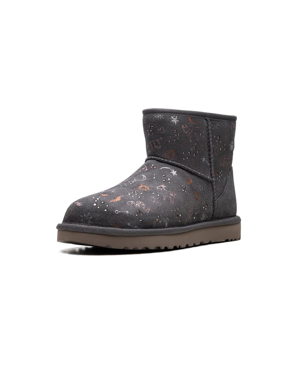 Ugg Black Classic Mini "Zodiac